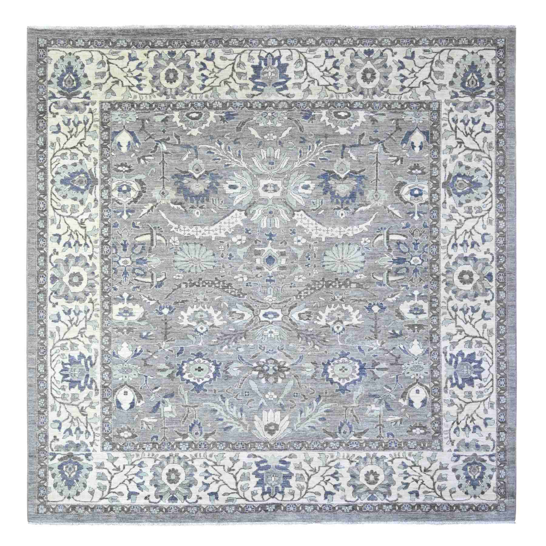 Oushak-And-Peshawar-Hand-Knotted-Rug-440200