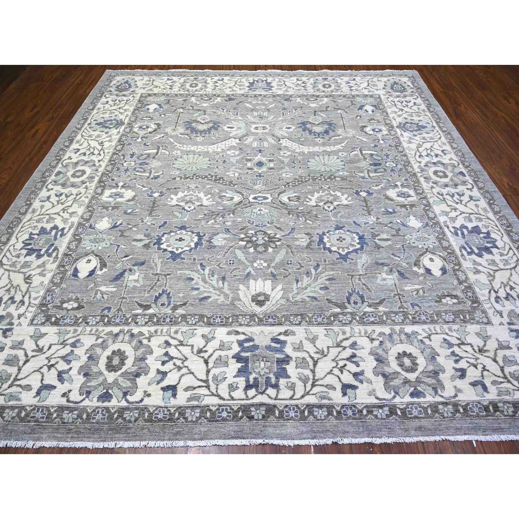 Oushak-And-Peshawar-Hand-Knotted-Rug-440200