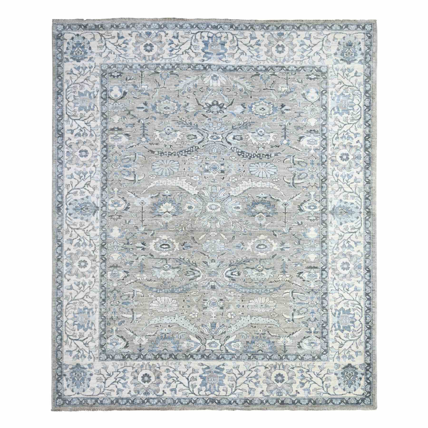 Oushak-And-Peshawar-Hand-Knotted-Rug-440225