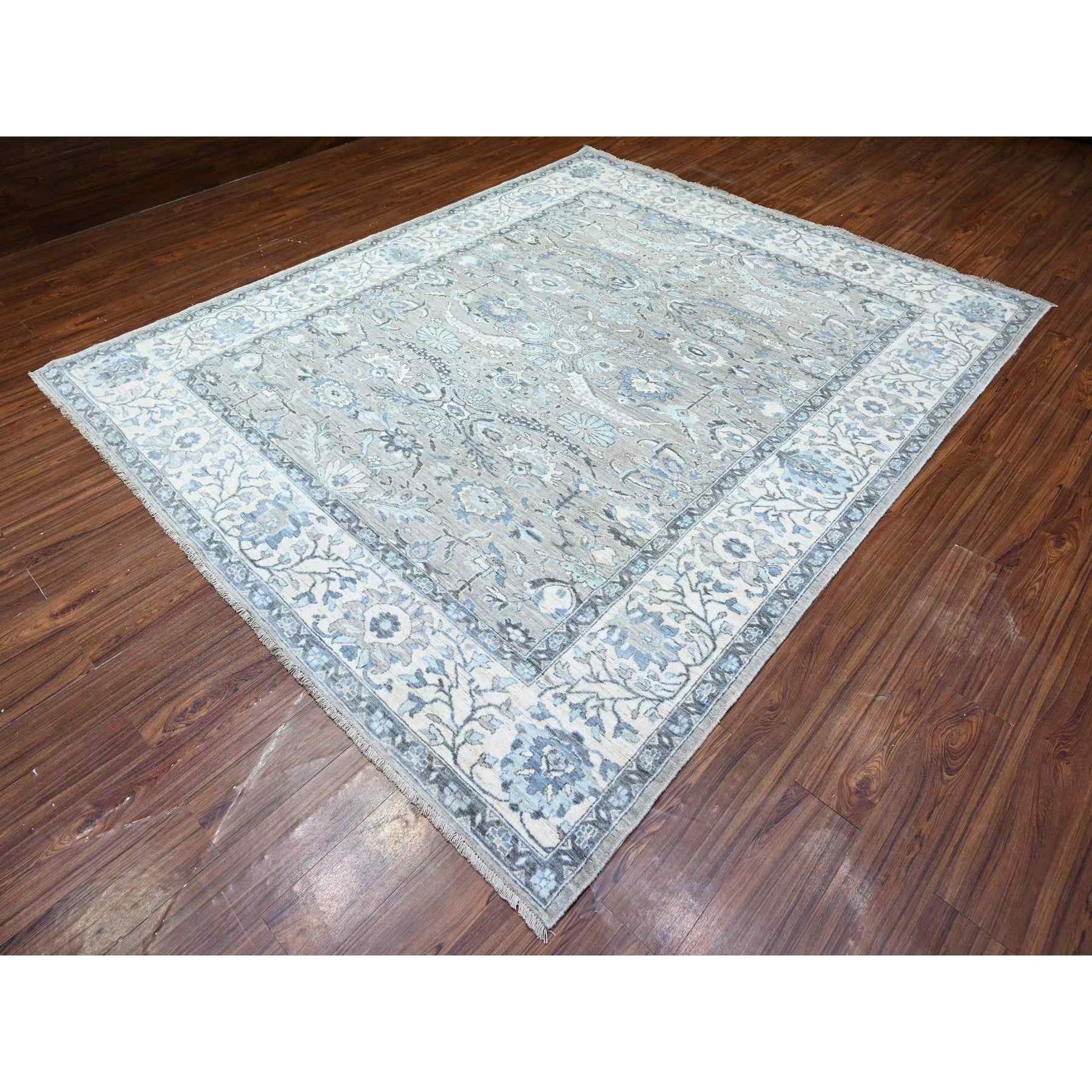 Oushak-And-Peshawar-Hand-Knotted-Rug-440225