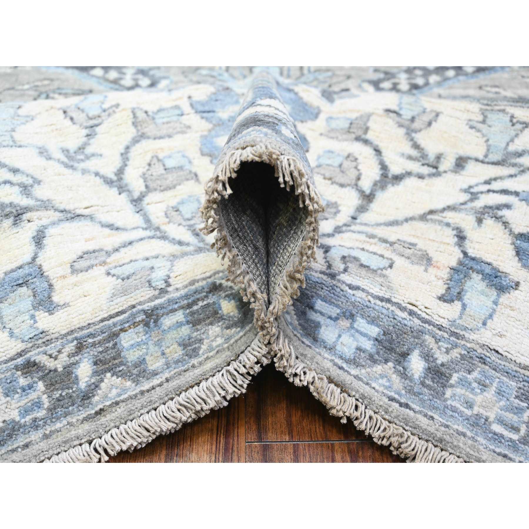 Oushak-And-Peshawar-Hand-Knotted-Rug-440225