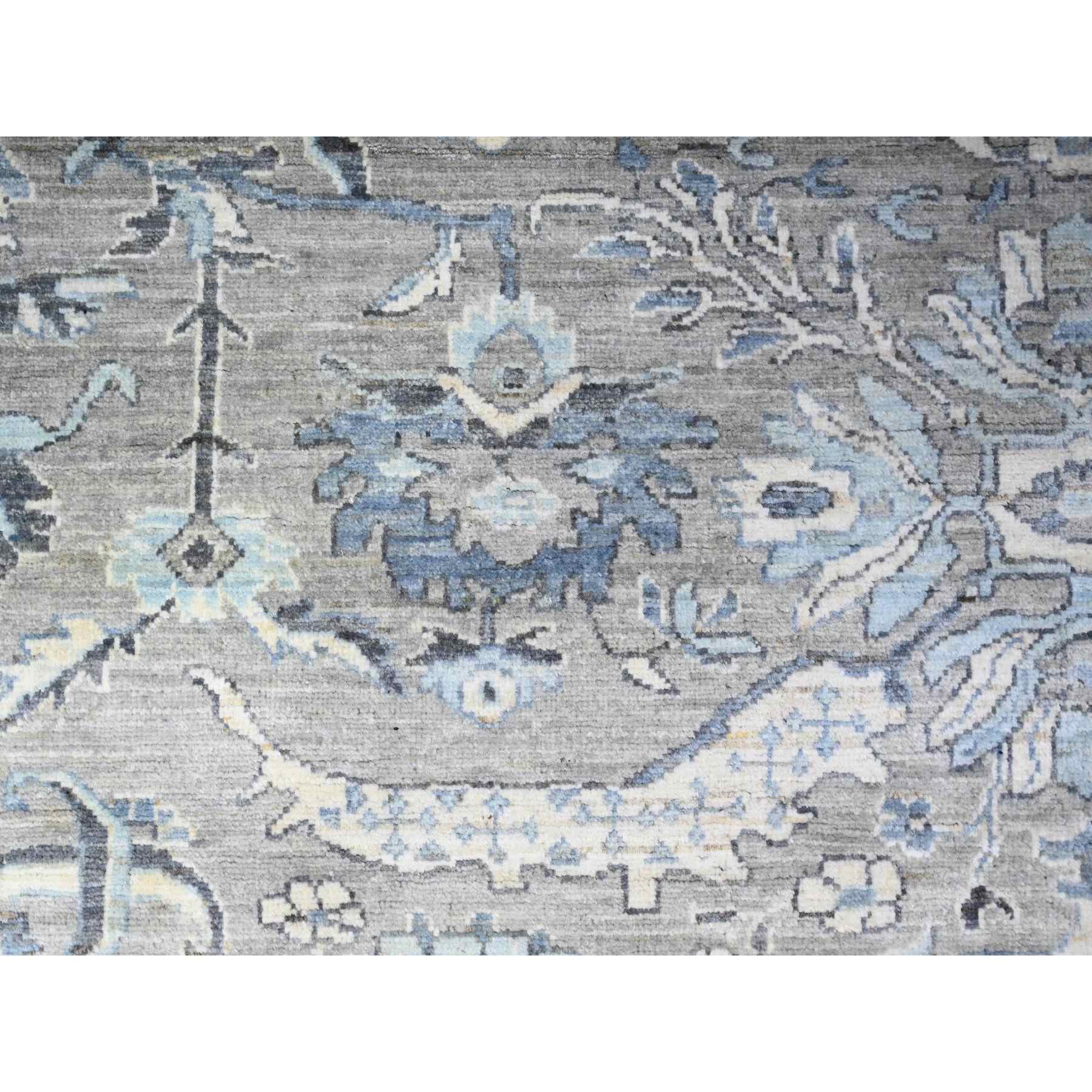 Oushak-And-Peshawar-Hand-Knotted-Rug-440225