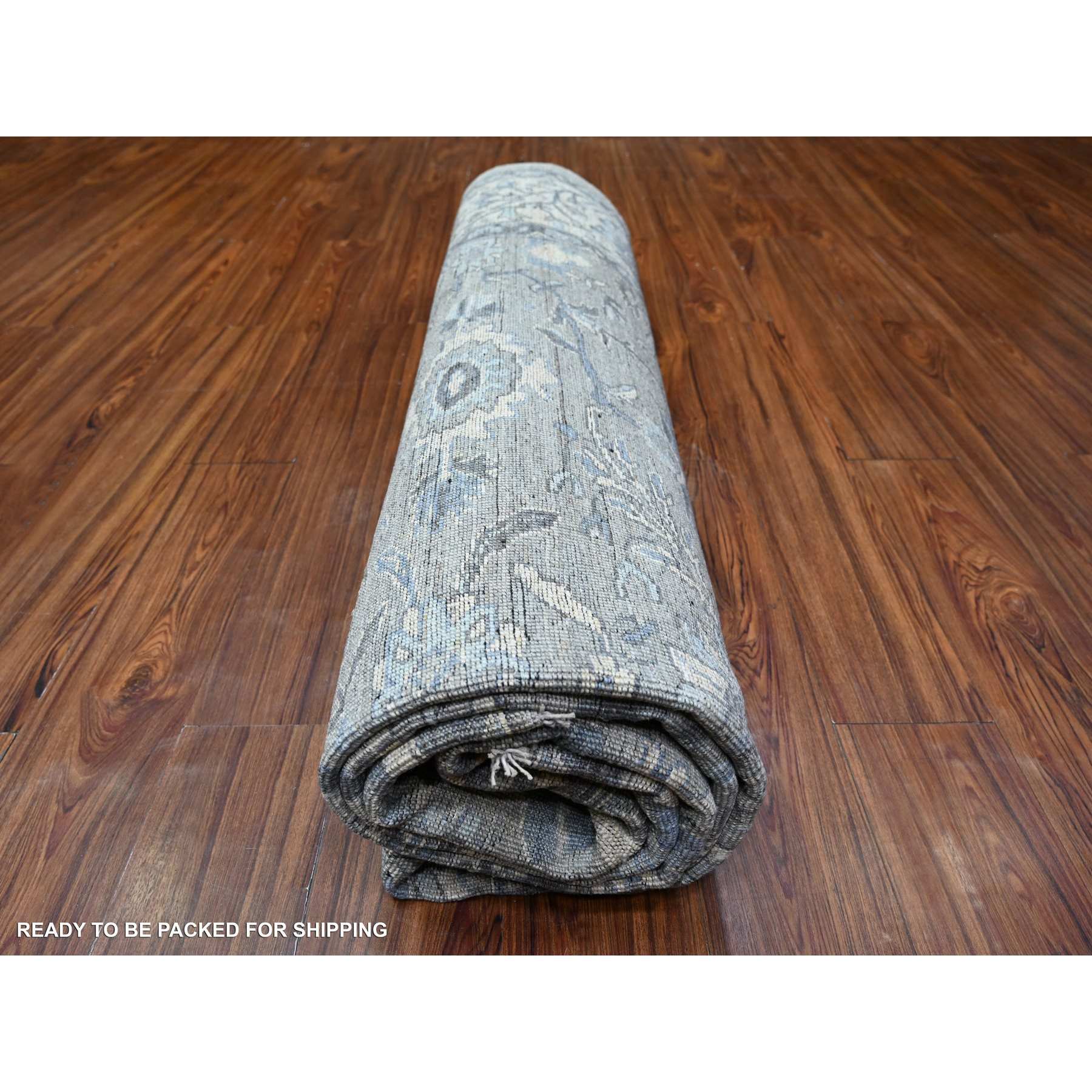 Oushak-And-Peshawar-Hand-Knotted-Rug-440225