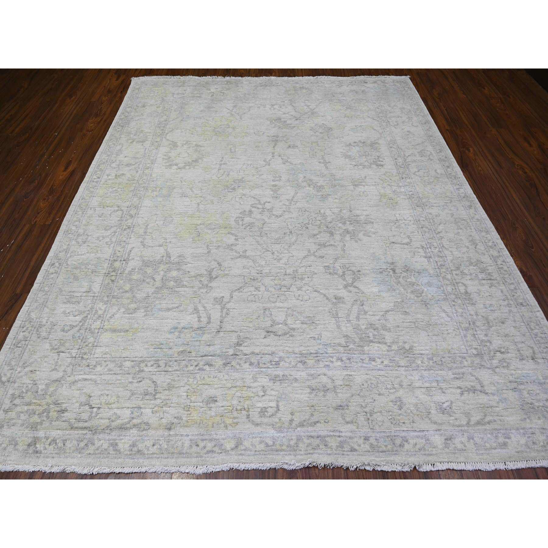 Oushak-And-Peshawar-Hand-Knotted-Rug-440250
