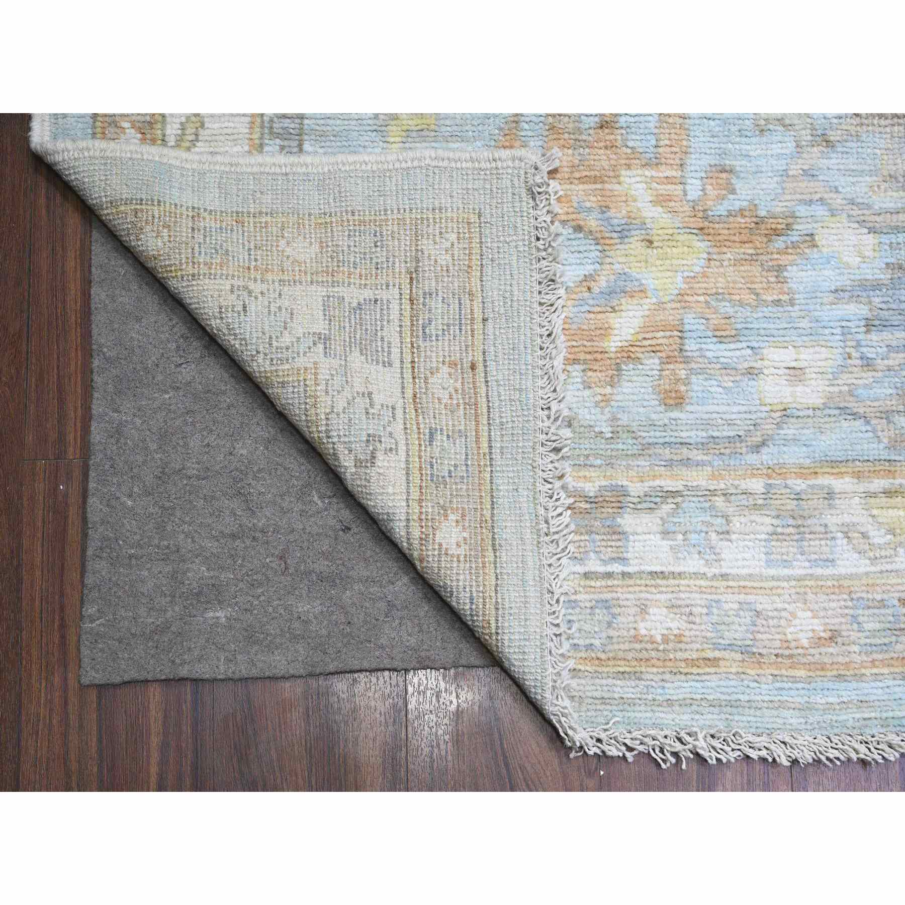 Oushak-And-Peshawar-Hand-Knotted-Rug-440340