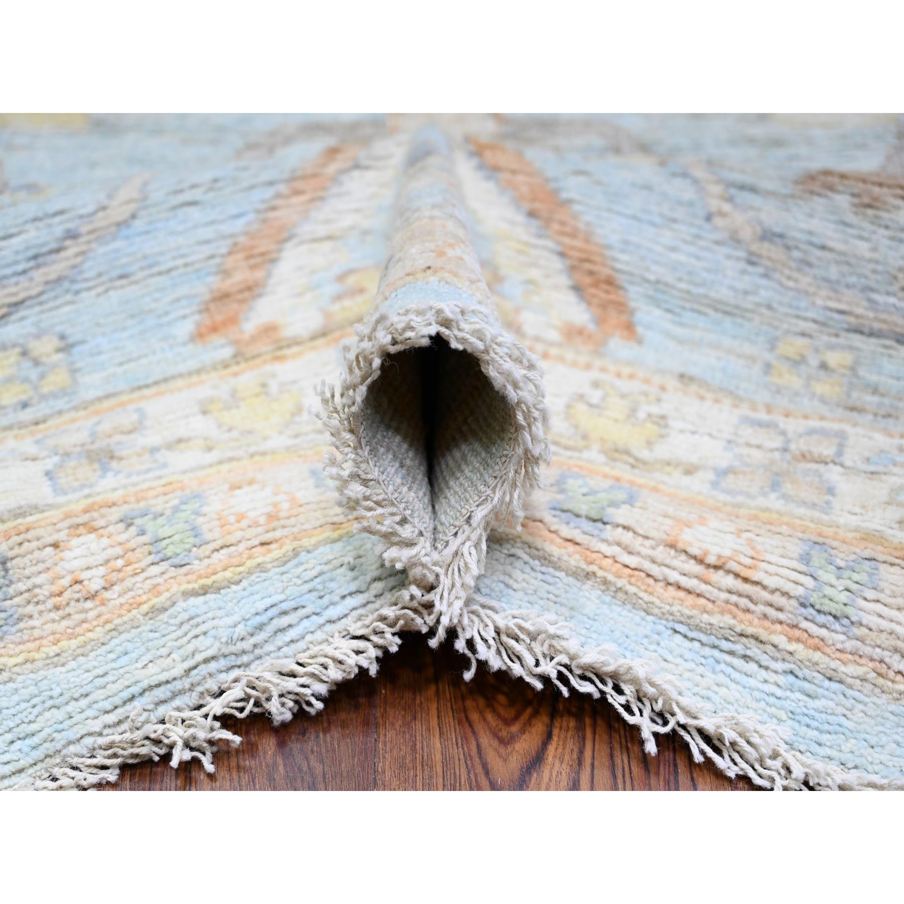 Oushak-And-Peshawar-Hand-Knotted-Rug-440340