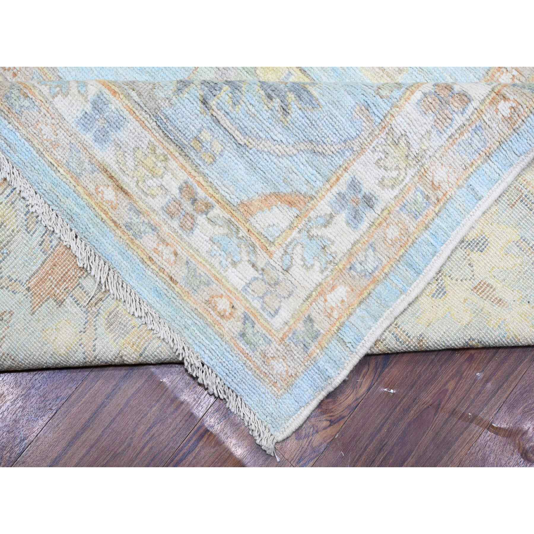 Oushak-And-Peshawar-Hand-Knotted-Rug-440340