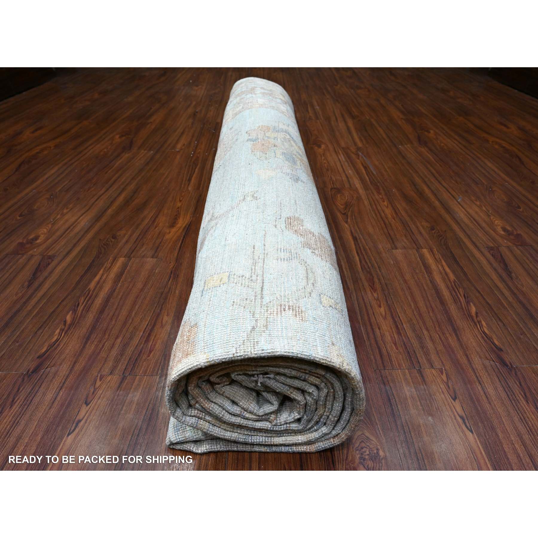 Oushak-And-Peshawar-Hand-Knotted-Rug-440340