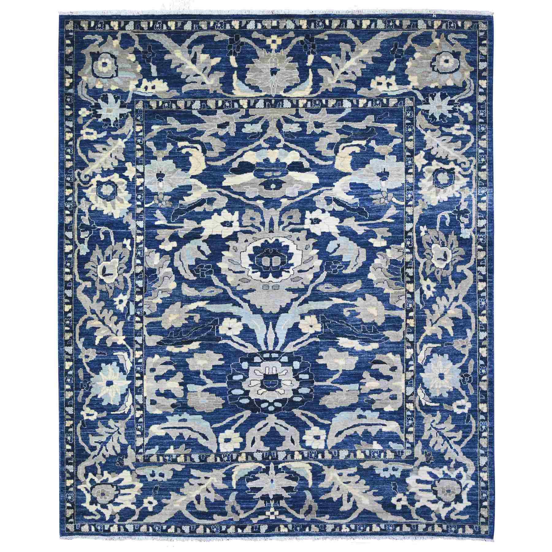 Oushak-And-Peshawar-Hand-Knotted-Rug-440375