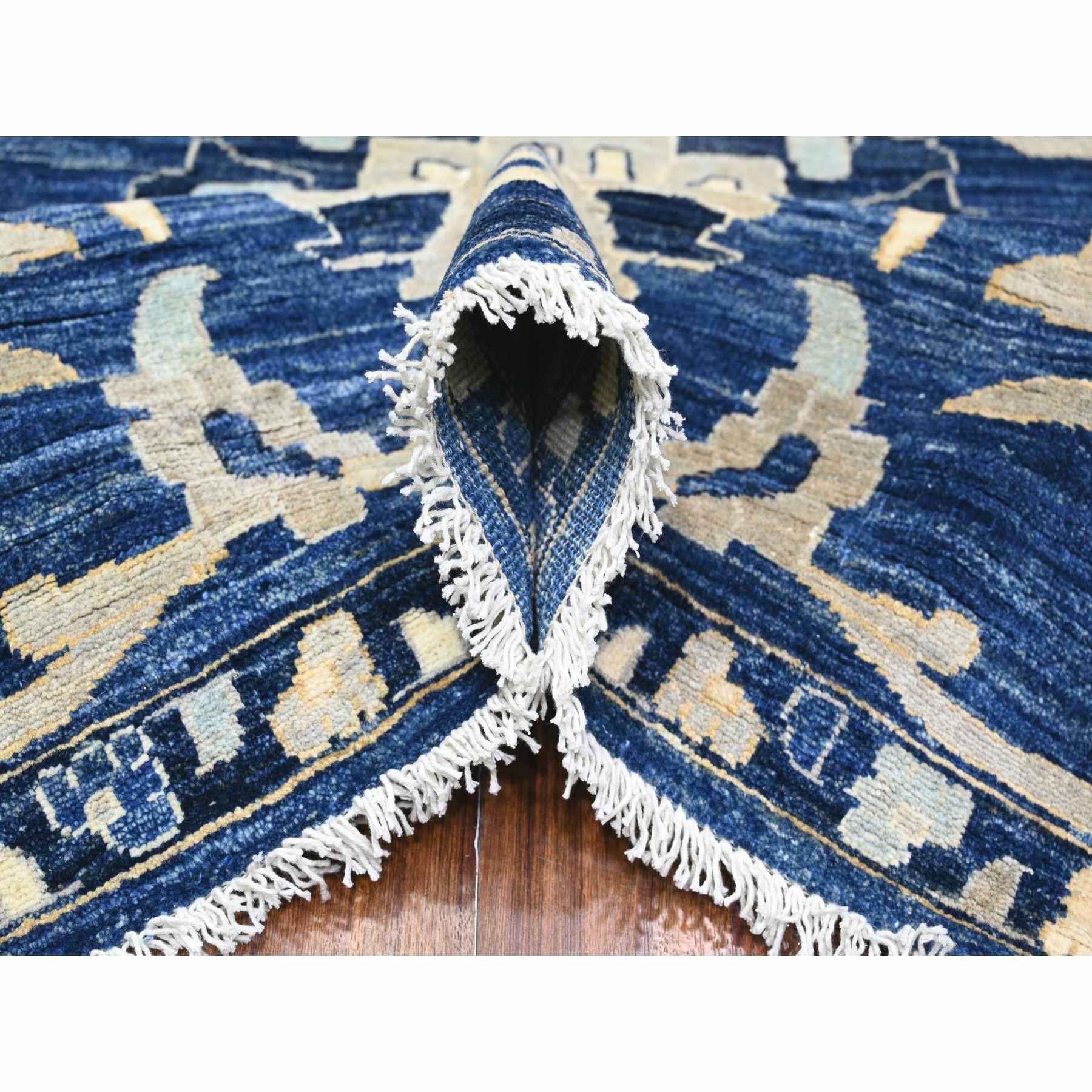 Oushak-And-Peshawar-Hand-Knotted-Rug-440375