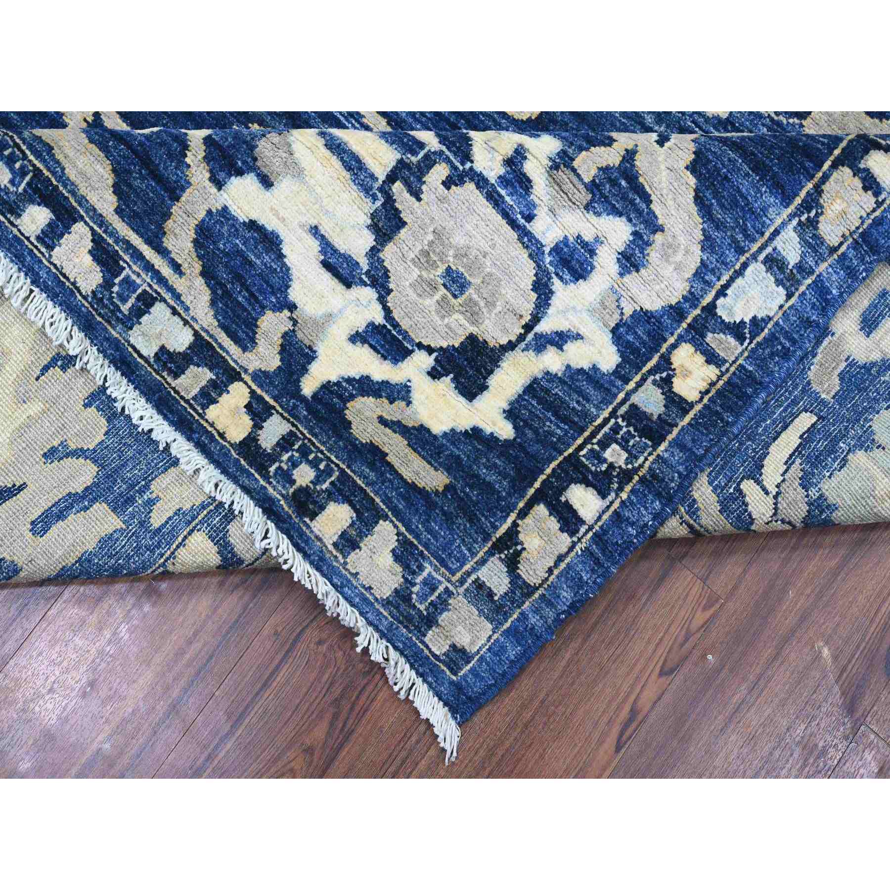 Oushak-And-Peshawar-Hand-Knotted-Rug-440375