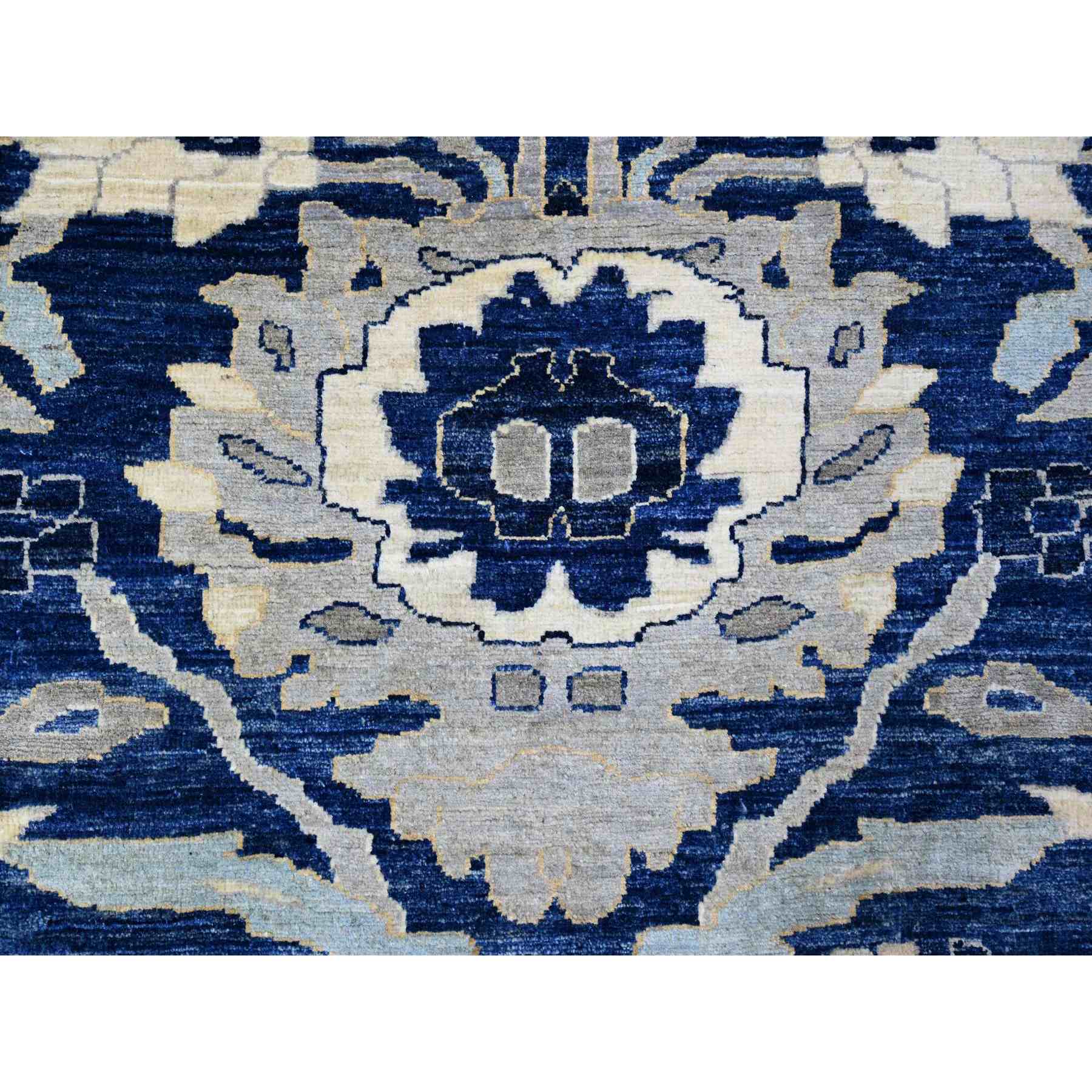 Oushak-And-Peshawar-Hand-Knotted-Rug-440375