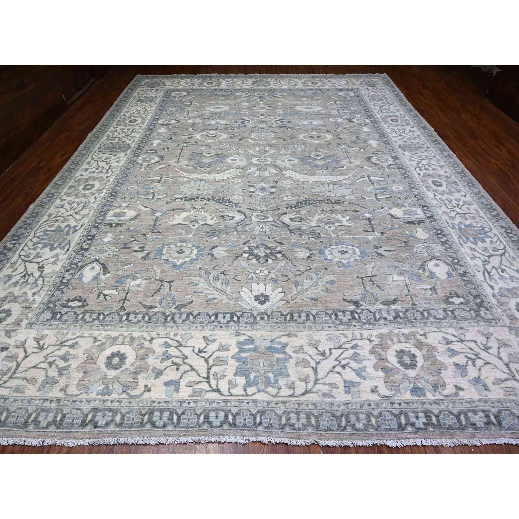 Oushak-And-Peshawar-Hand-Knotted-Rug-440390