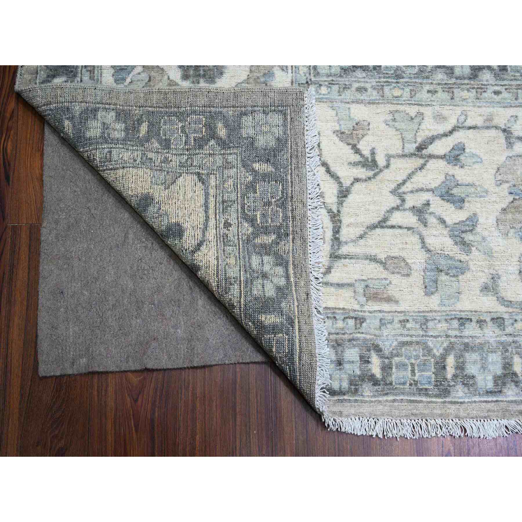 Oushak-And-Peshawar-Hand-Knotted-Rug-440390