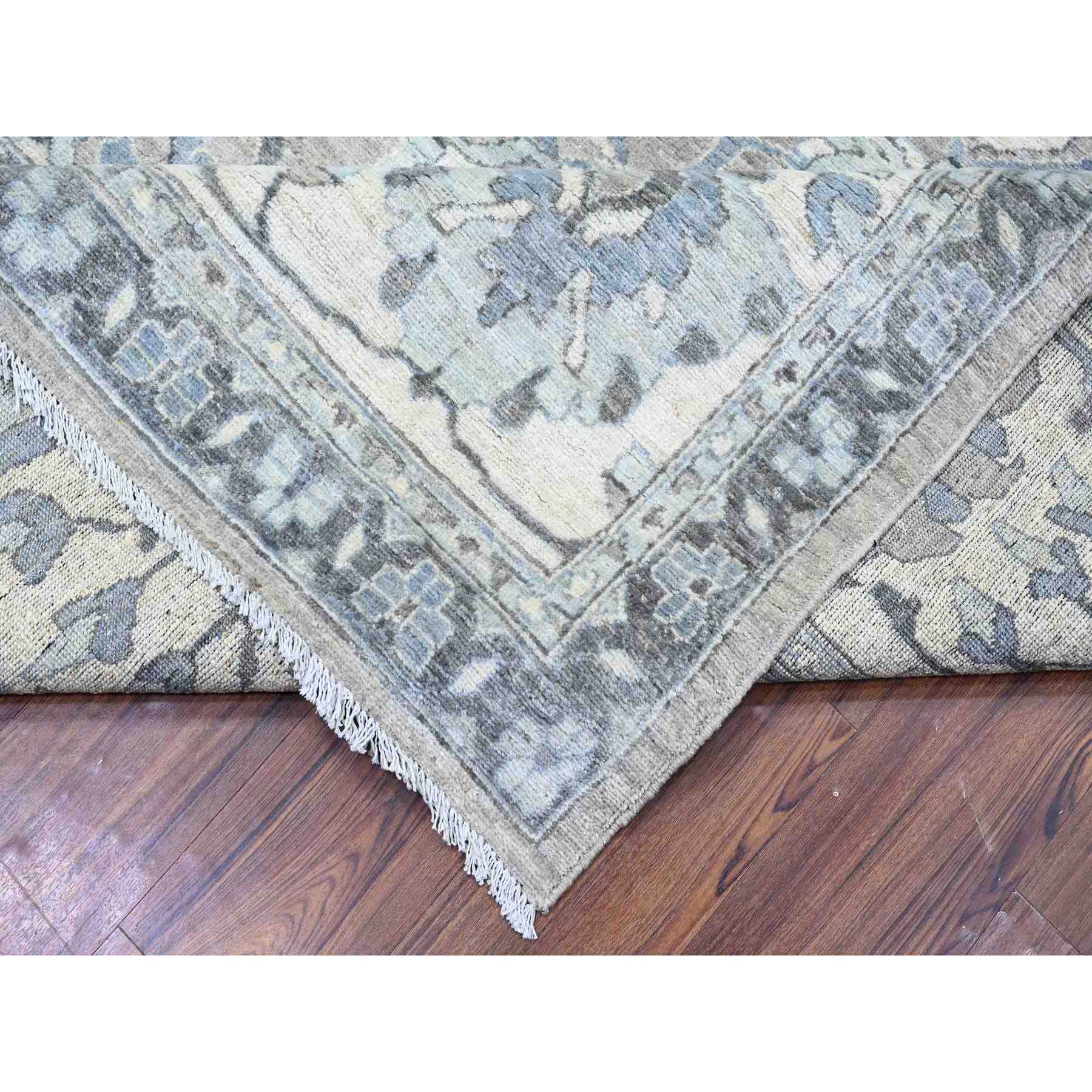 Oushak-And-Peshawar-Hand-Knotted-Rug-440390