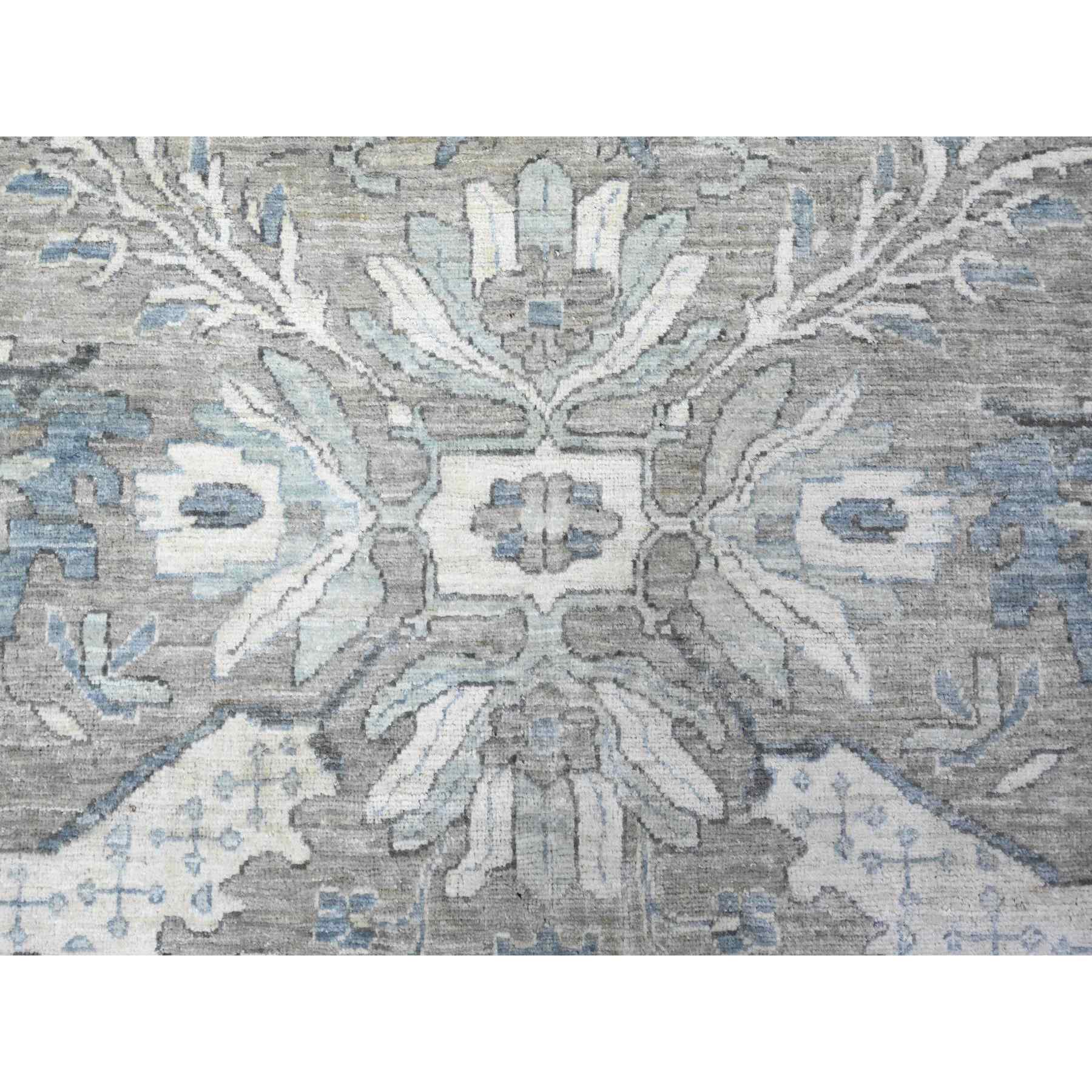 Oushak-And-Peshawar-Hand-Knotted-Rug-440390