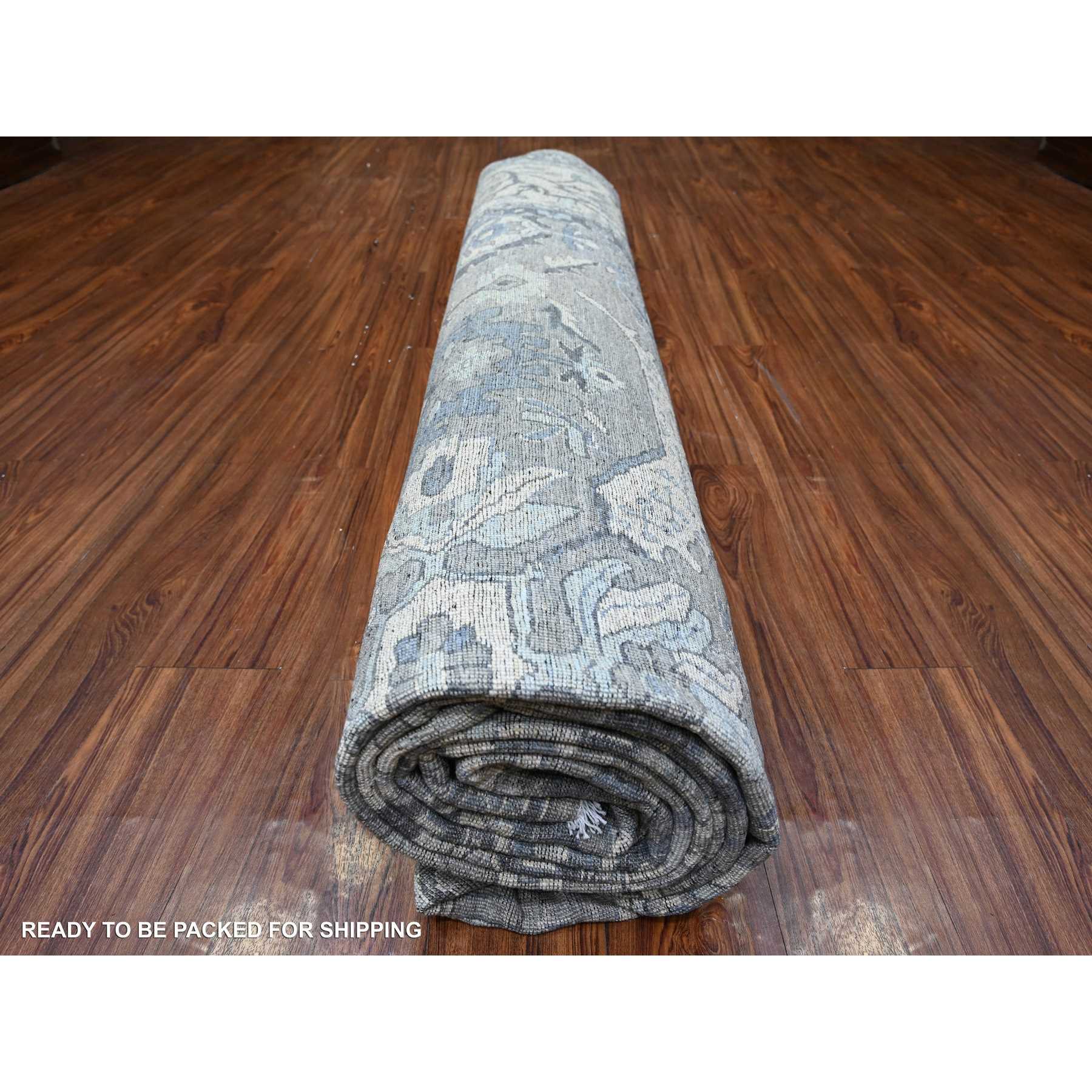 Oushak-And-Peshawar-Hand-Knotted-Rug-440390