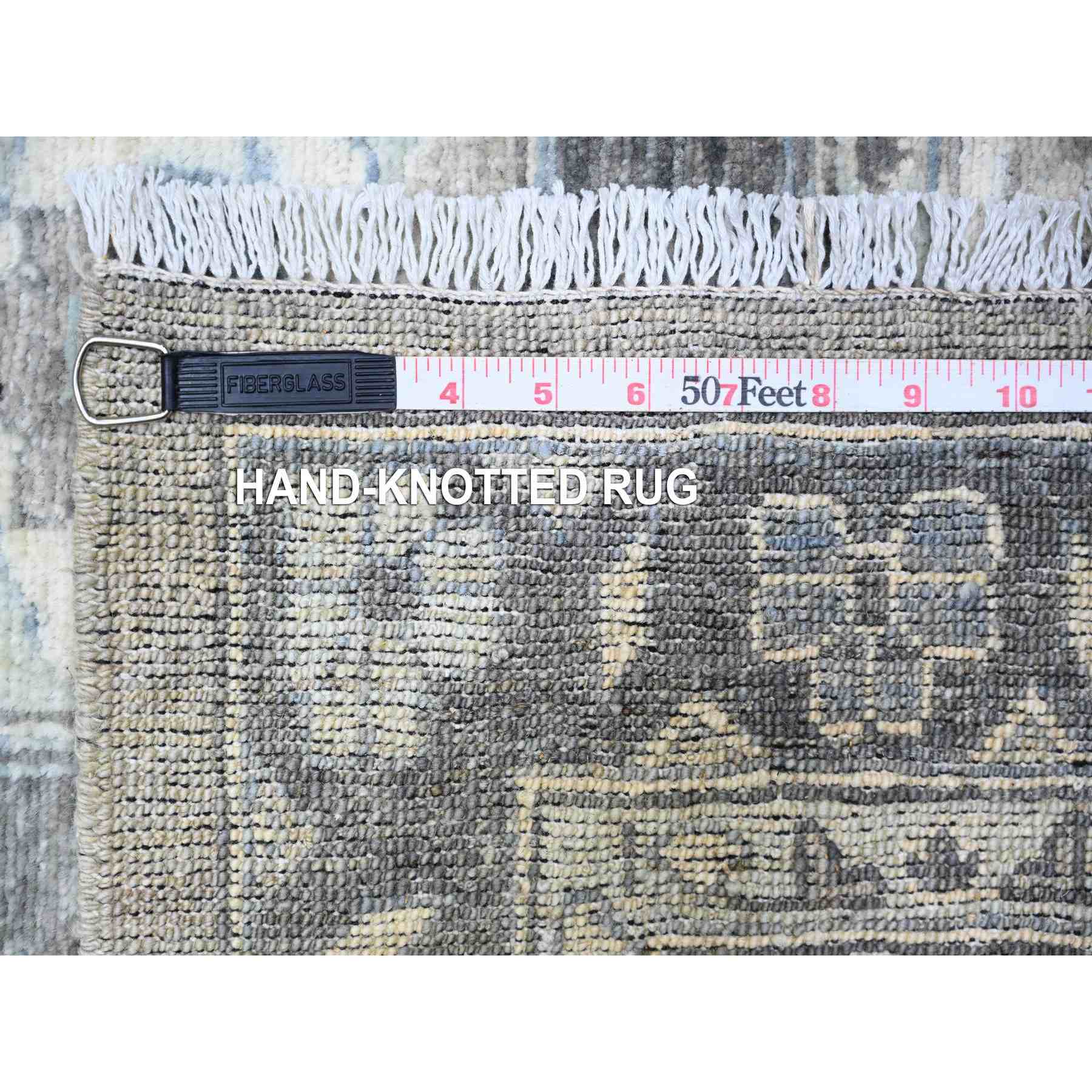 Oushak-And-Peshawar-Hand-Knotted-Rug-440390