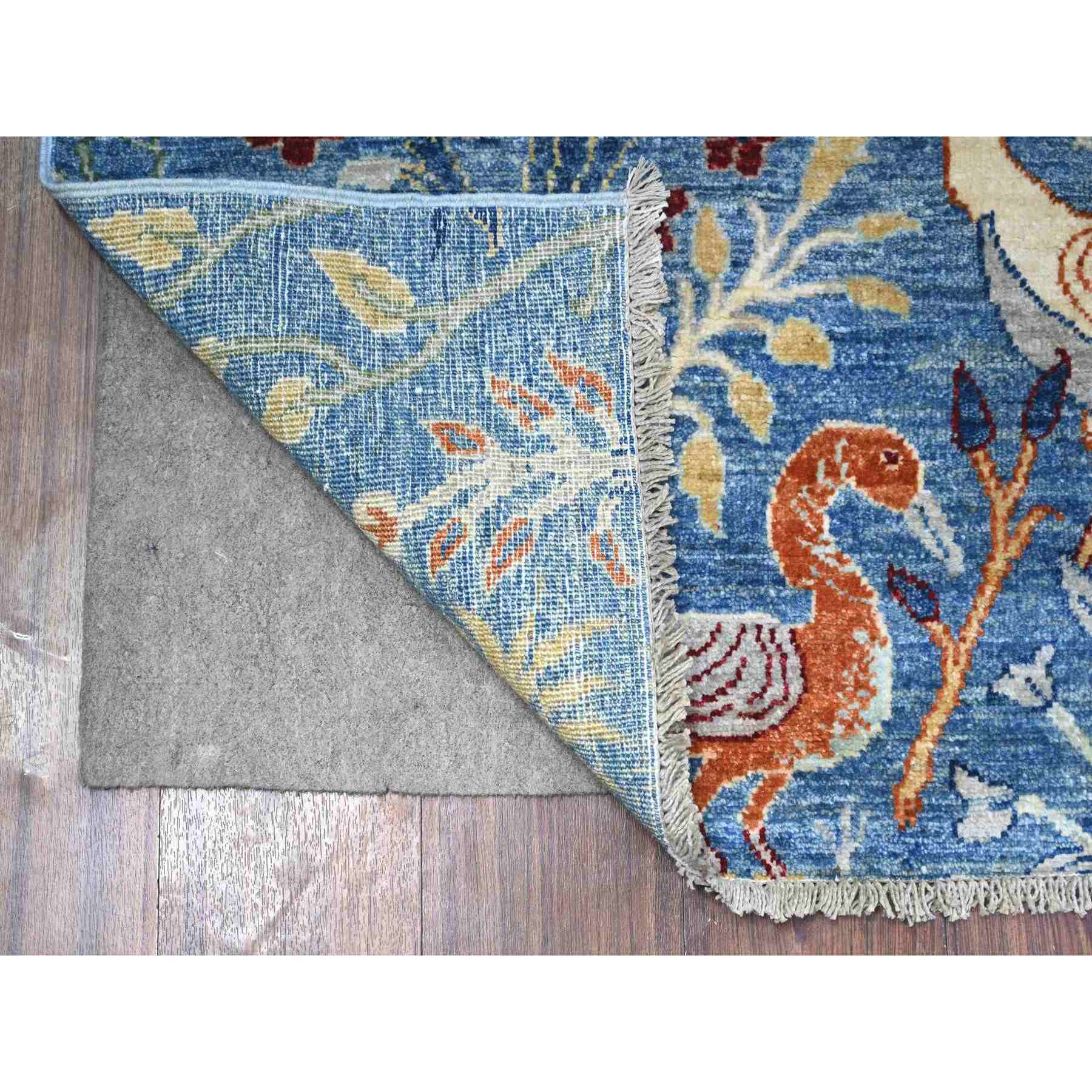 Oushak-And-Peshawar-Hand-Knotted-Rug-440550