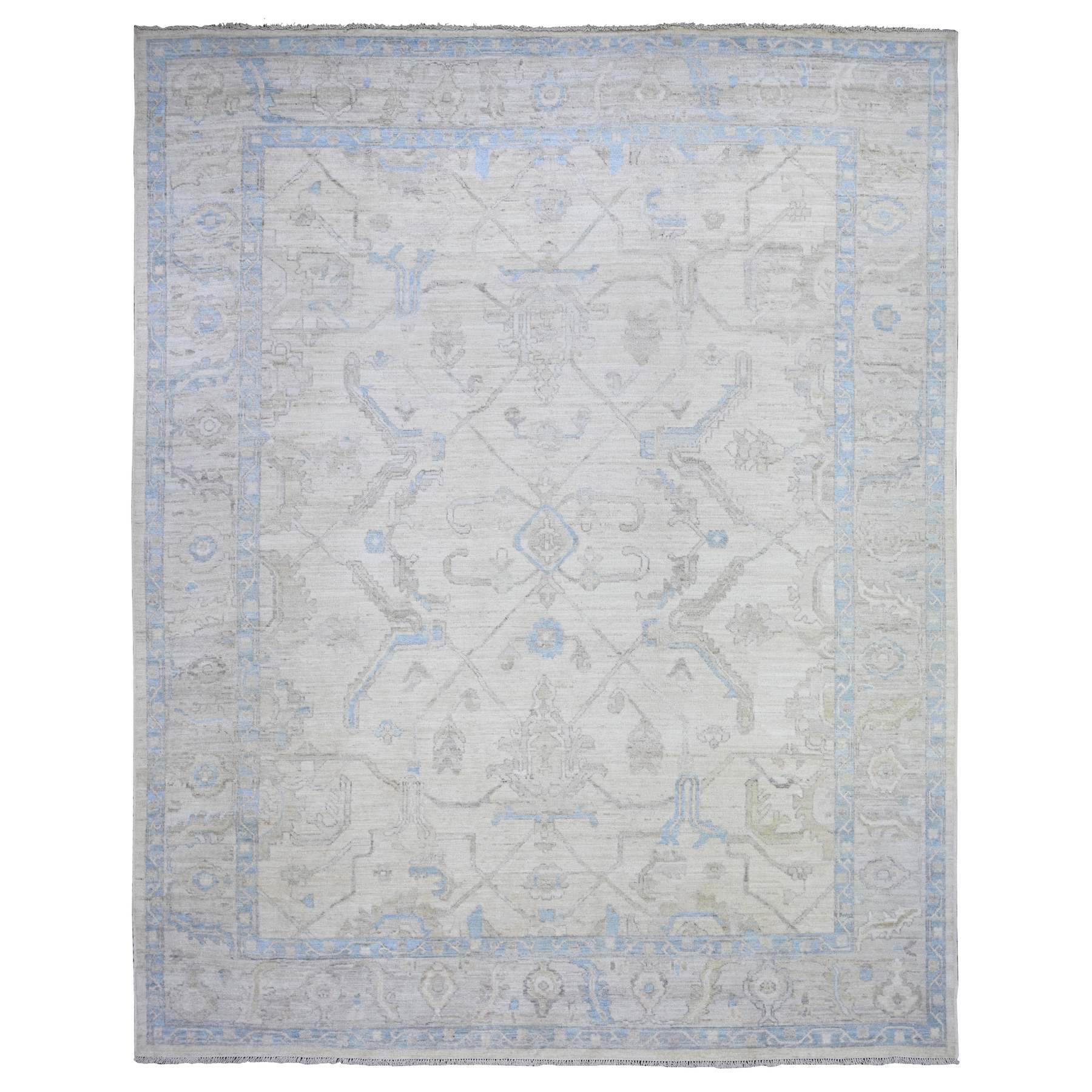 Oushak-And-Peshawar-Hand-Knotted-Rug-440635