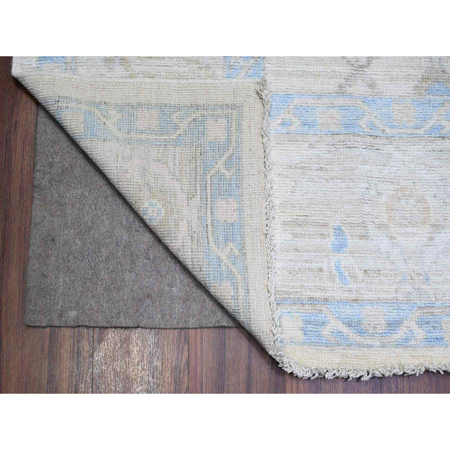 Oushak-And-Peshawar-Hand-Knotted-Rug-440635