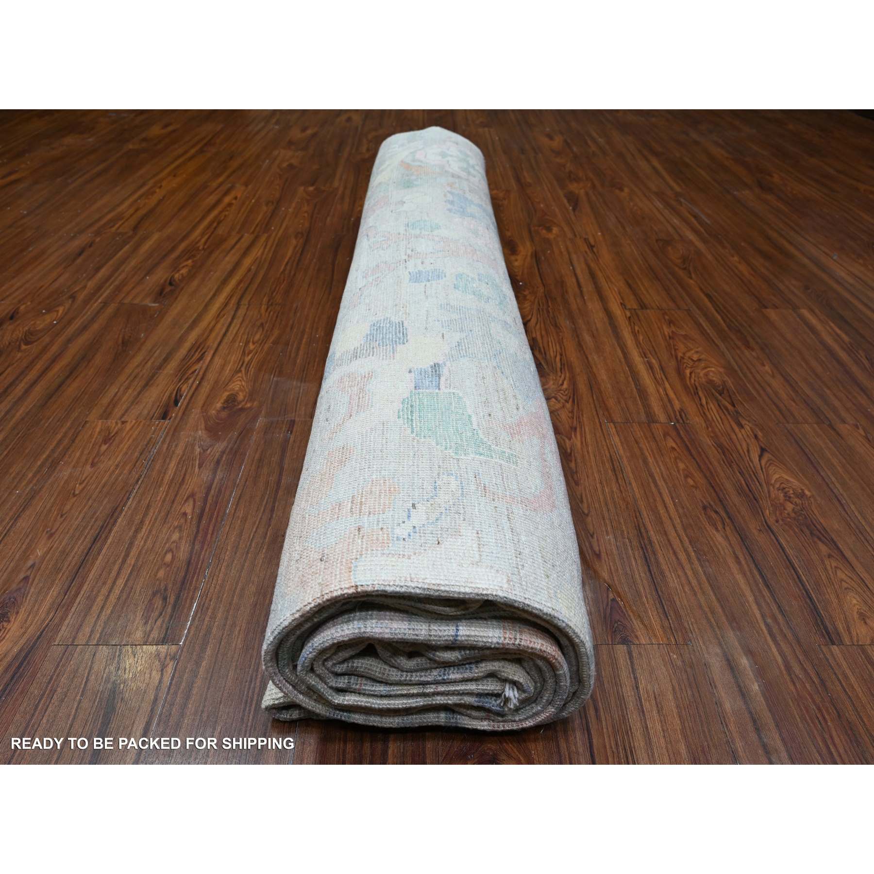 Oushak-And-Peshawar-Hand-Knotted-Rug-440680