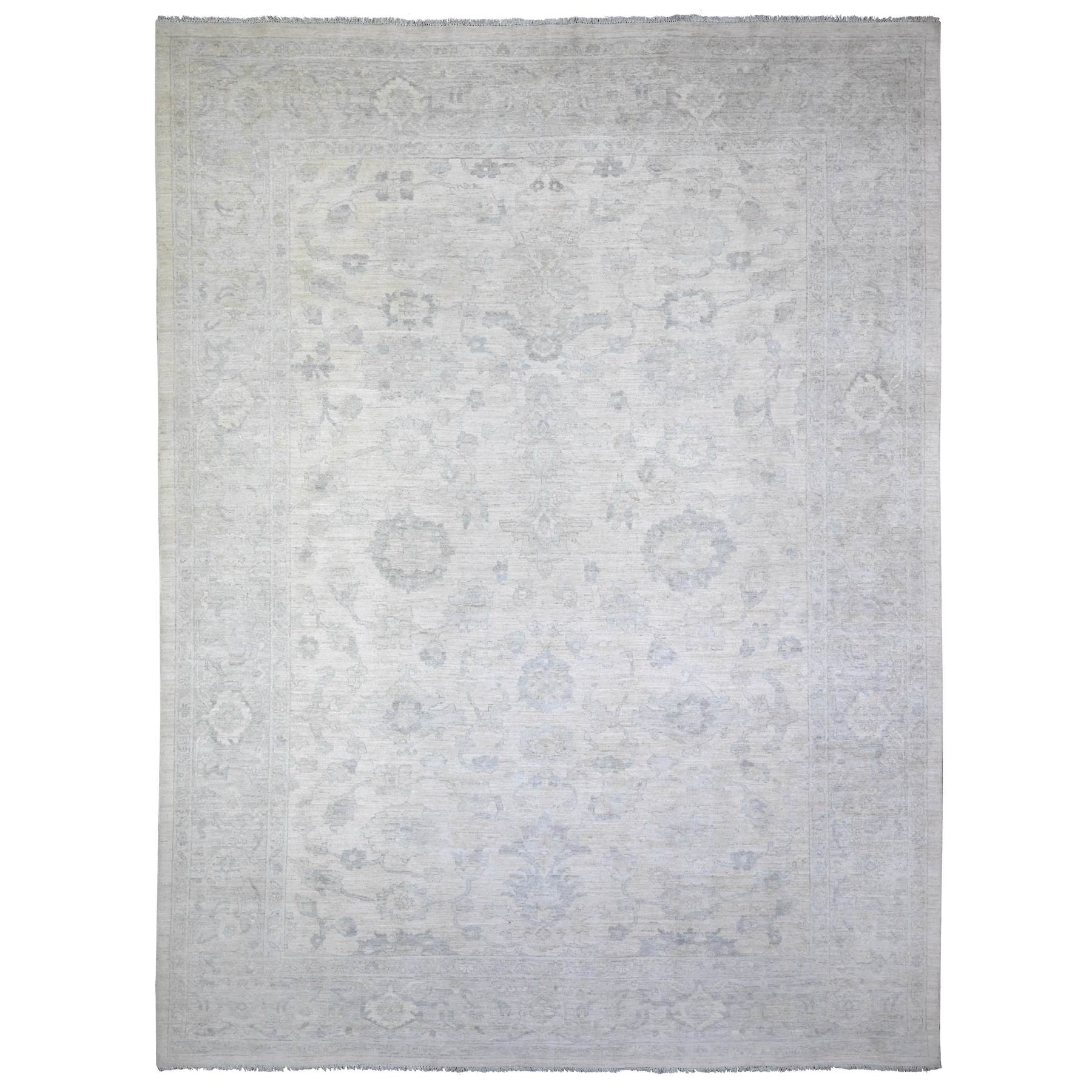 Oushak-And-Peshawar-Hand-Knotted-Rug-440705