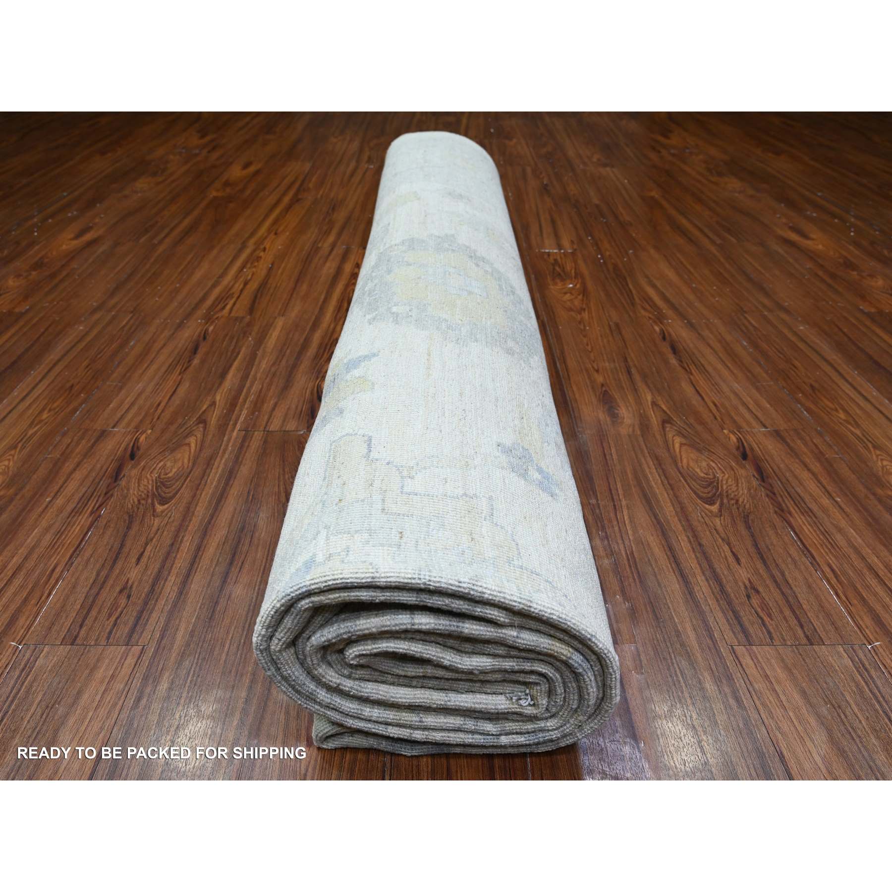 Oushak-And-Peshawar-Hand-Knotted-Rug-440705