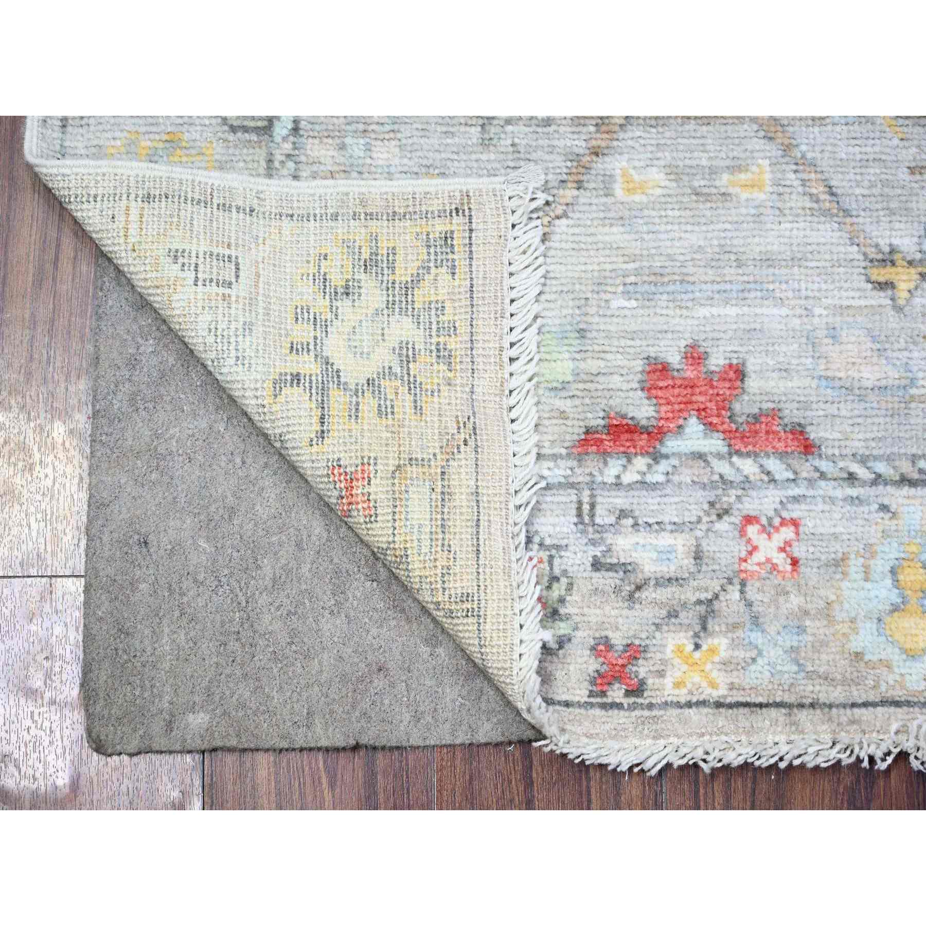 Oushak-And-Peshawar-Hand-Knotted-Rug-440745