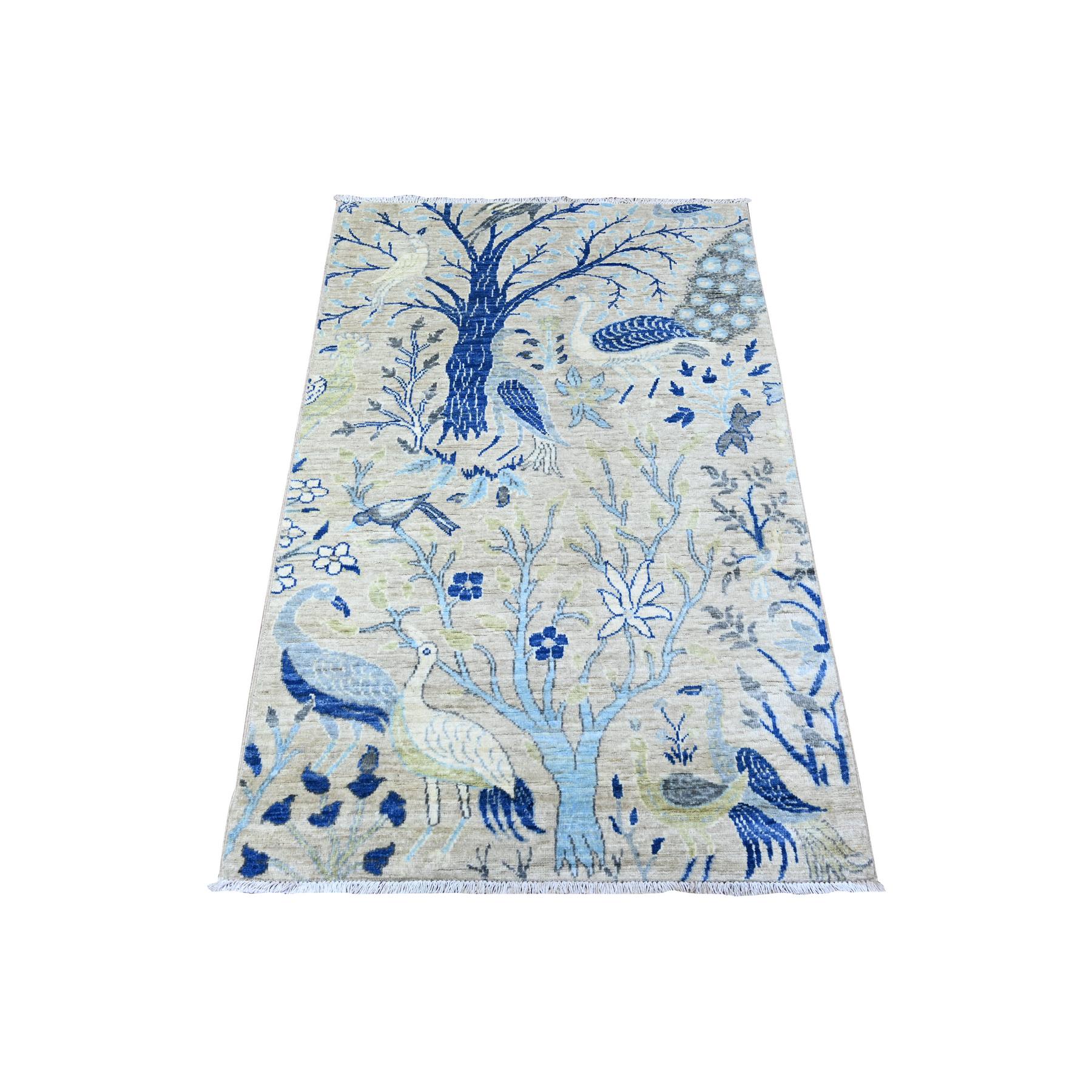 Oushak-And-Peshawar-Hand-Knotted-Rug-441110