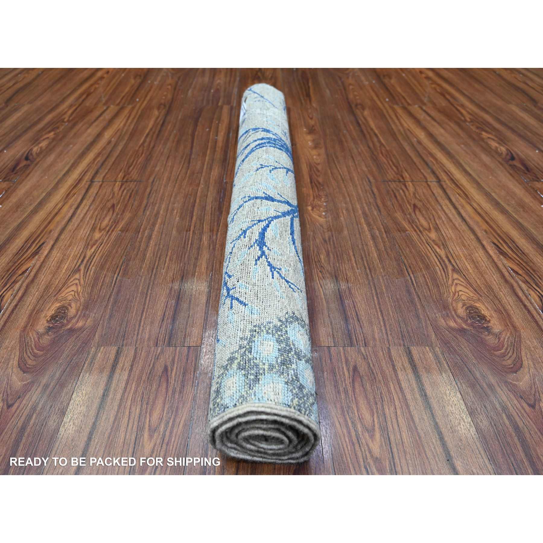 Oushak-And-Peshawar-Hand-Knotted-Rug-441110