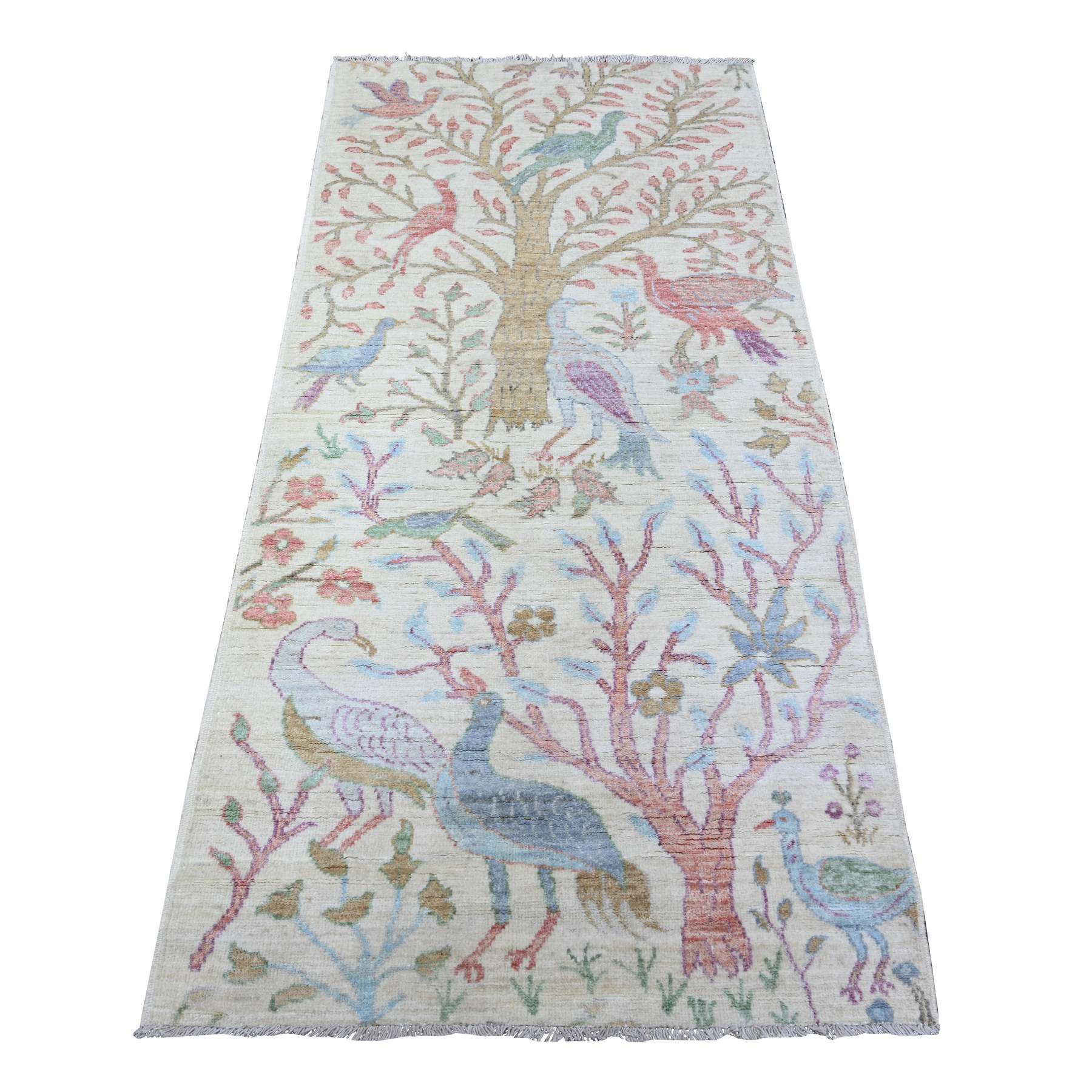 Oushak-And-Peshawar-Hand-Knotted-Rug-441145