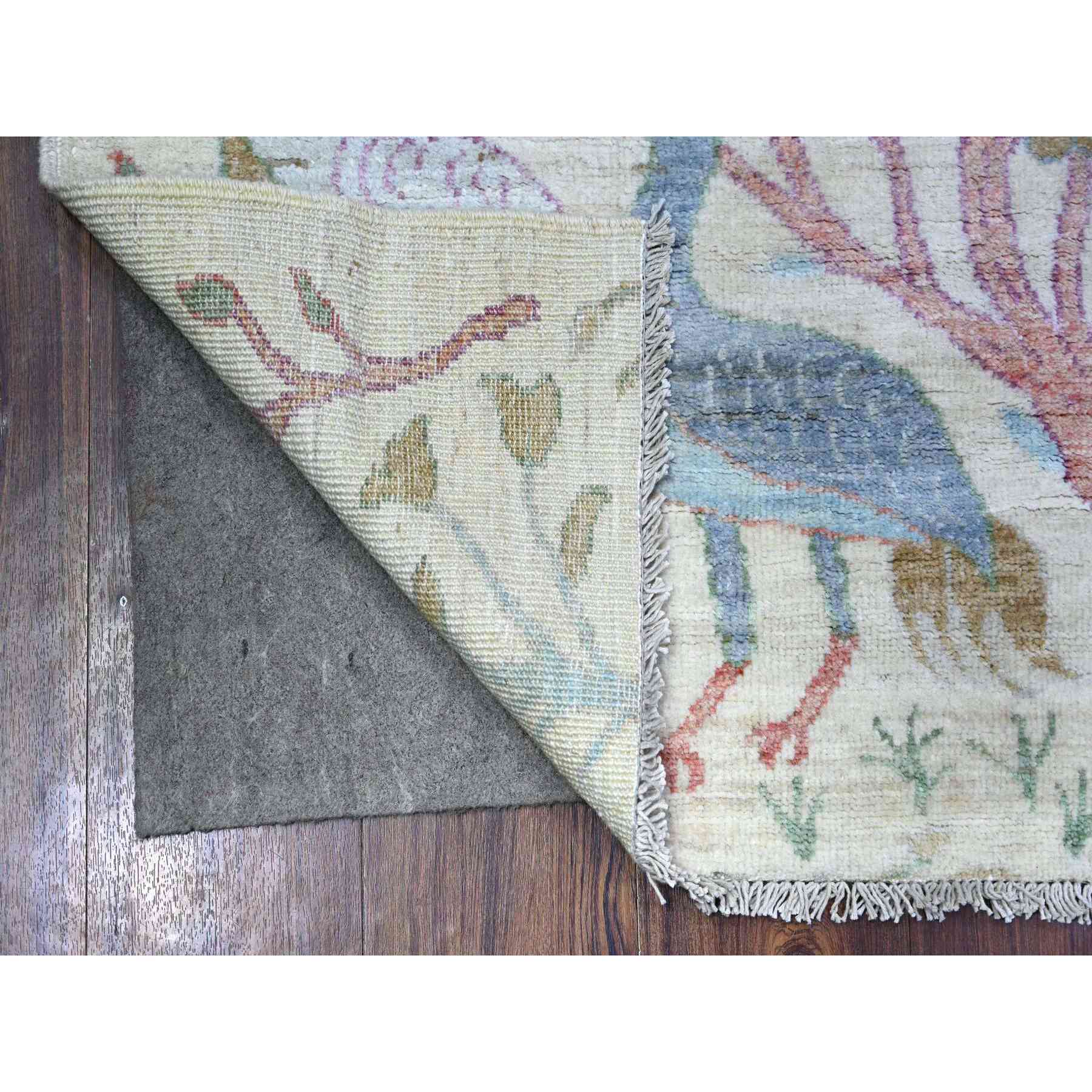 Oushak-And-Peshawar-Hand-Knotted-Rug-441145