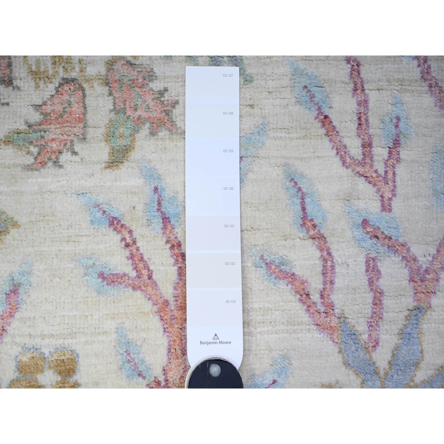 Oushak-And-Peshawar-Hand-Knotted-Rug-441145