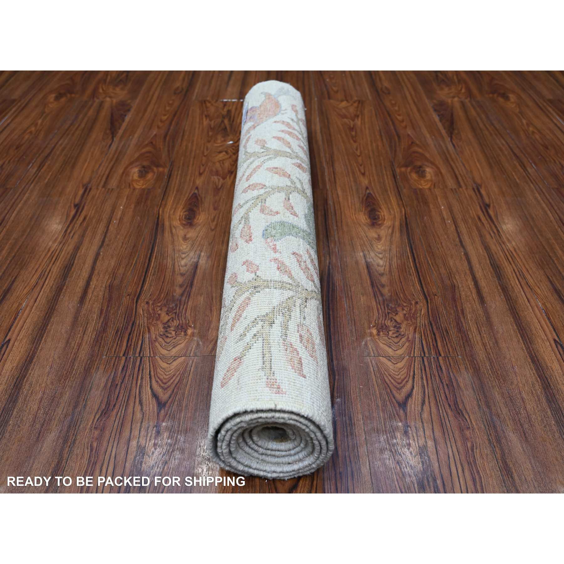 Oushak-And-Peshawar-Hand-Knotted-Rug-441145