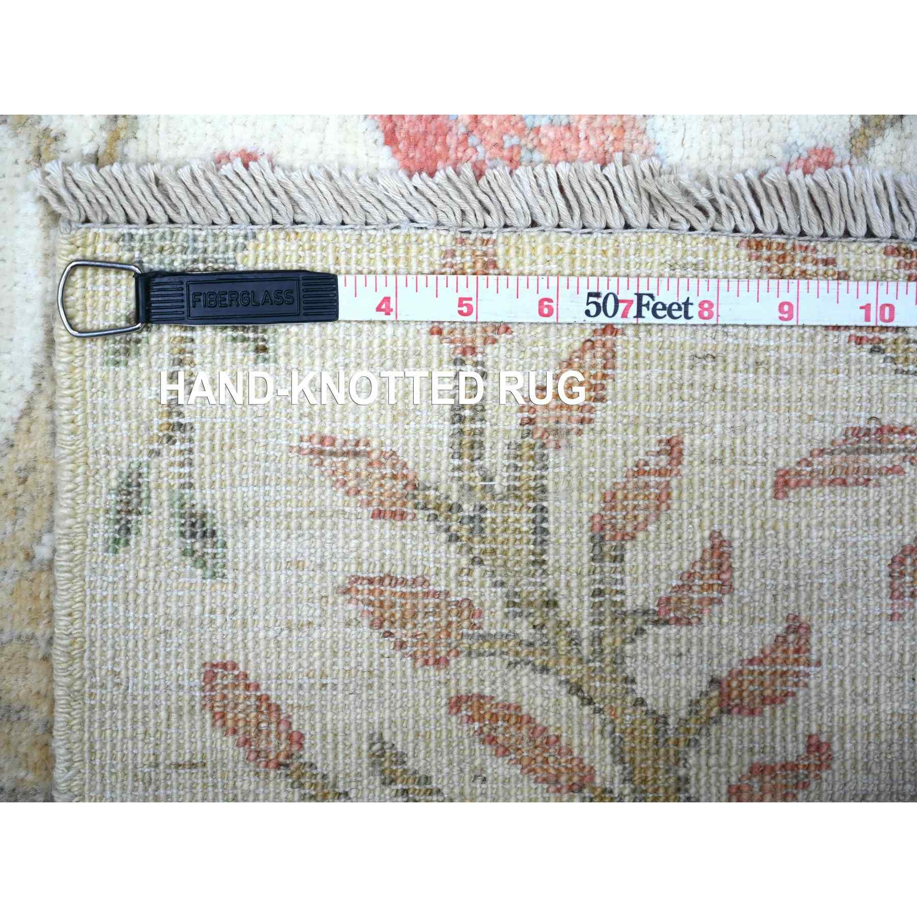 Oushak-And-Peshawar-Hand-Knotted-Rug-441145