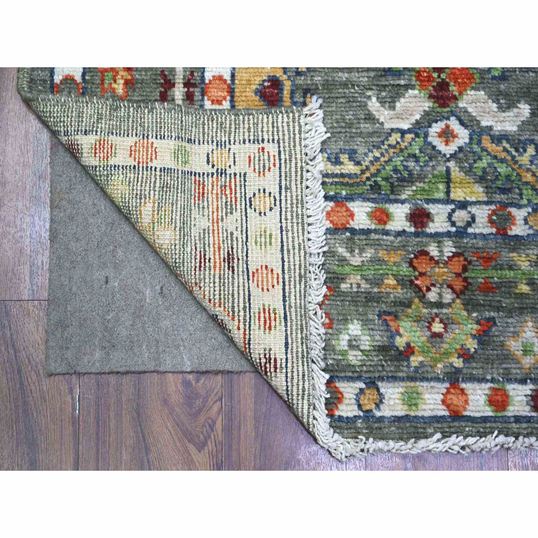 Oushak-And-Peshawar-Hand-Knotted-Rug-441170