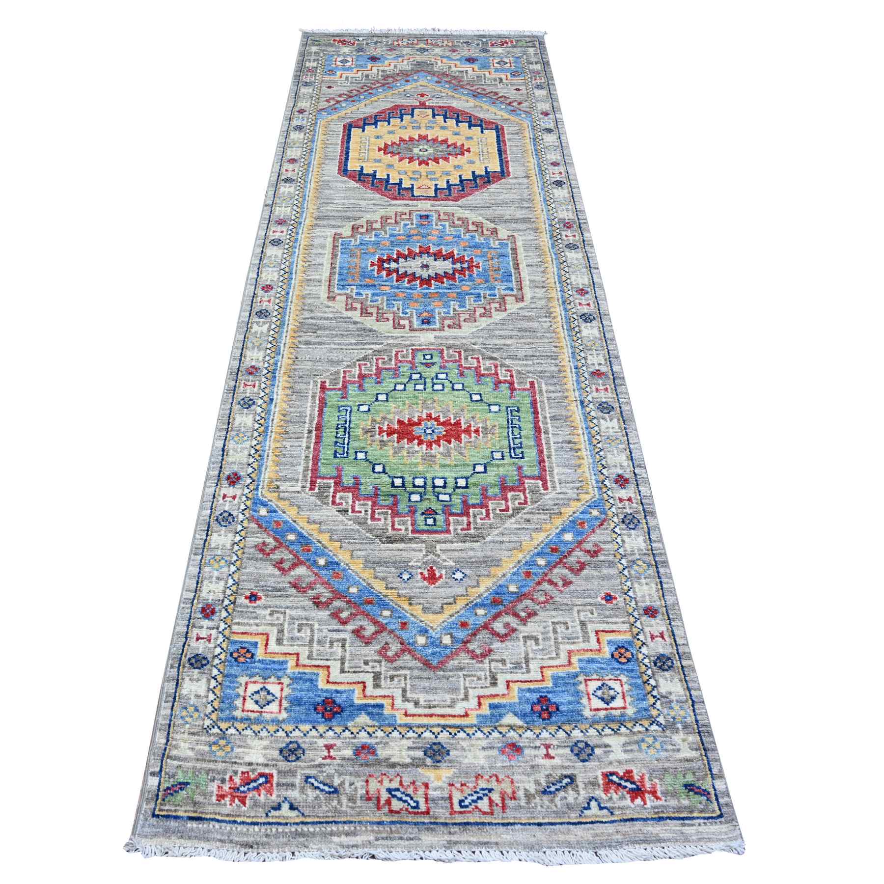 Oushak-And-Peshawar-Hand-Knotted-Rug-441235