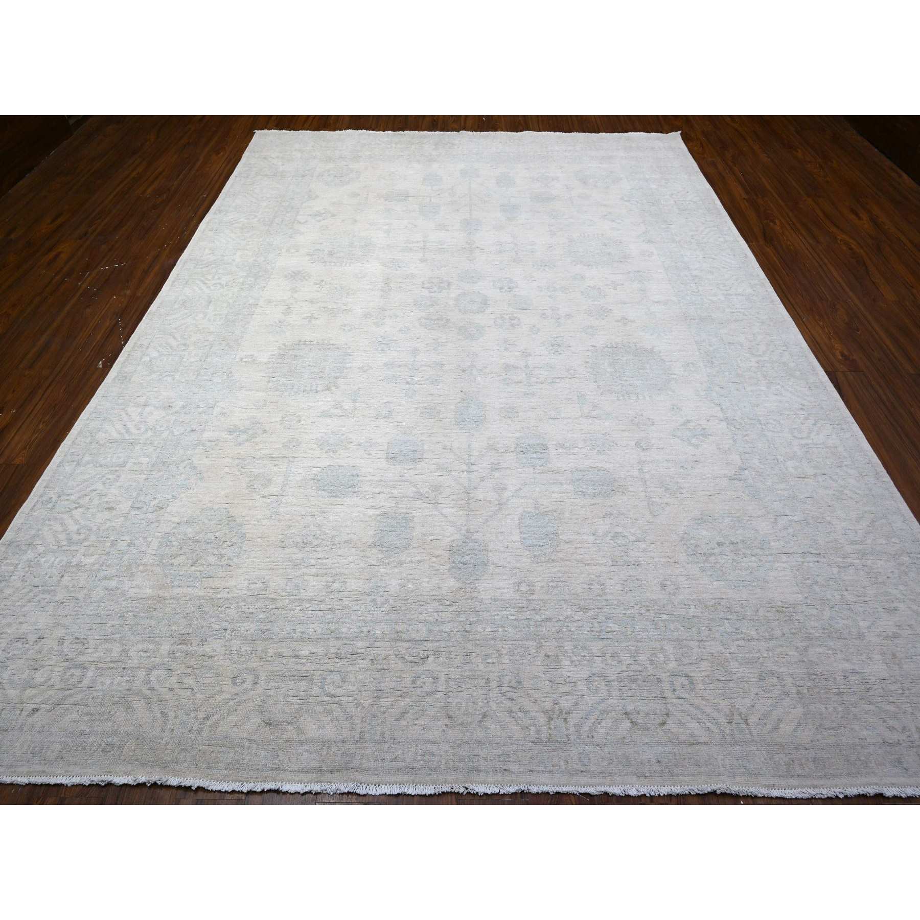 Oushak-And-Peshawar-Hand-Knotted-Rug-441440