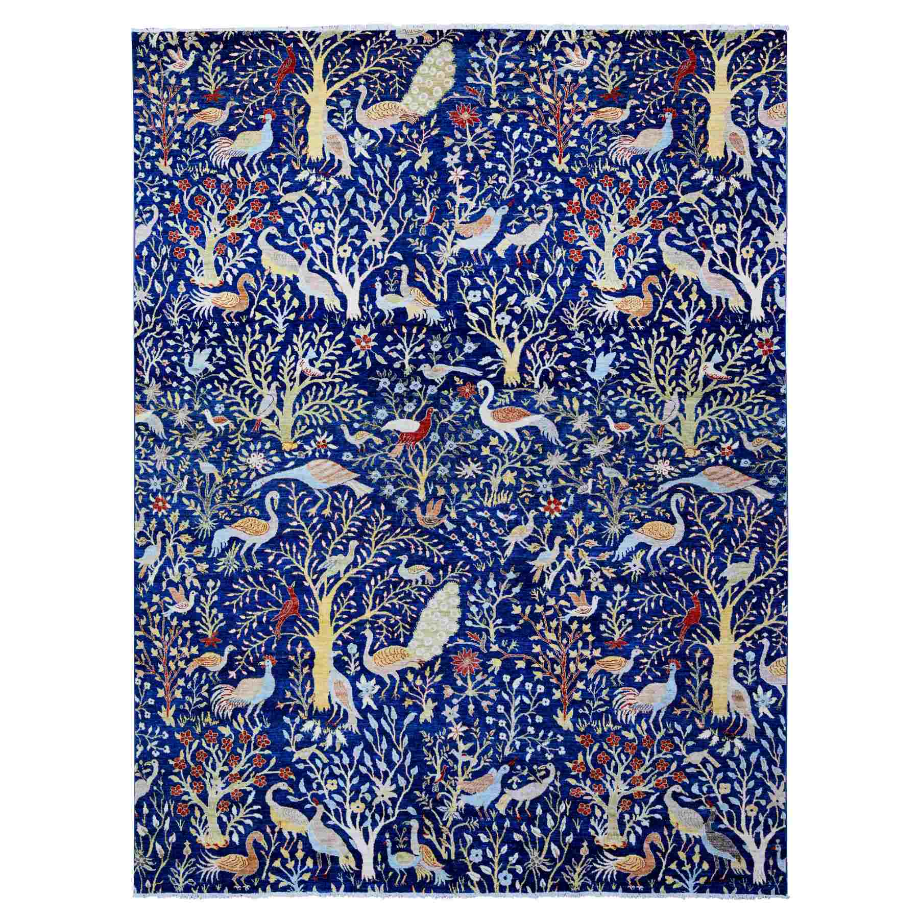 Oushak-And-Peshawar-Hand-Knotted-Rug-441545