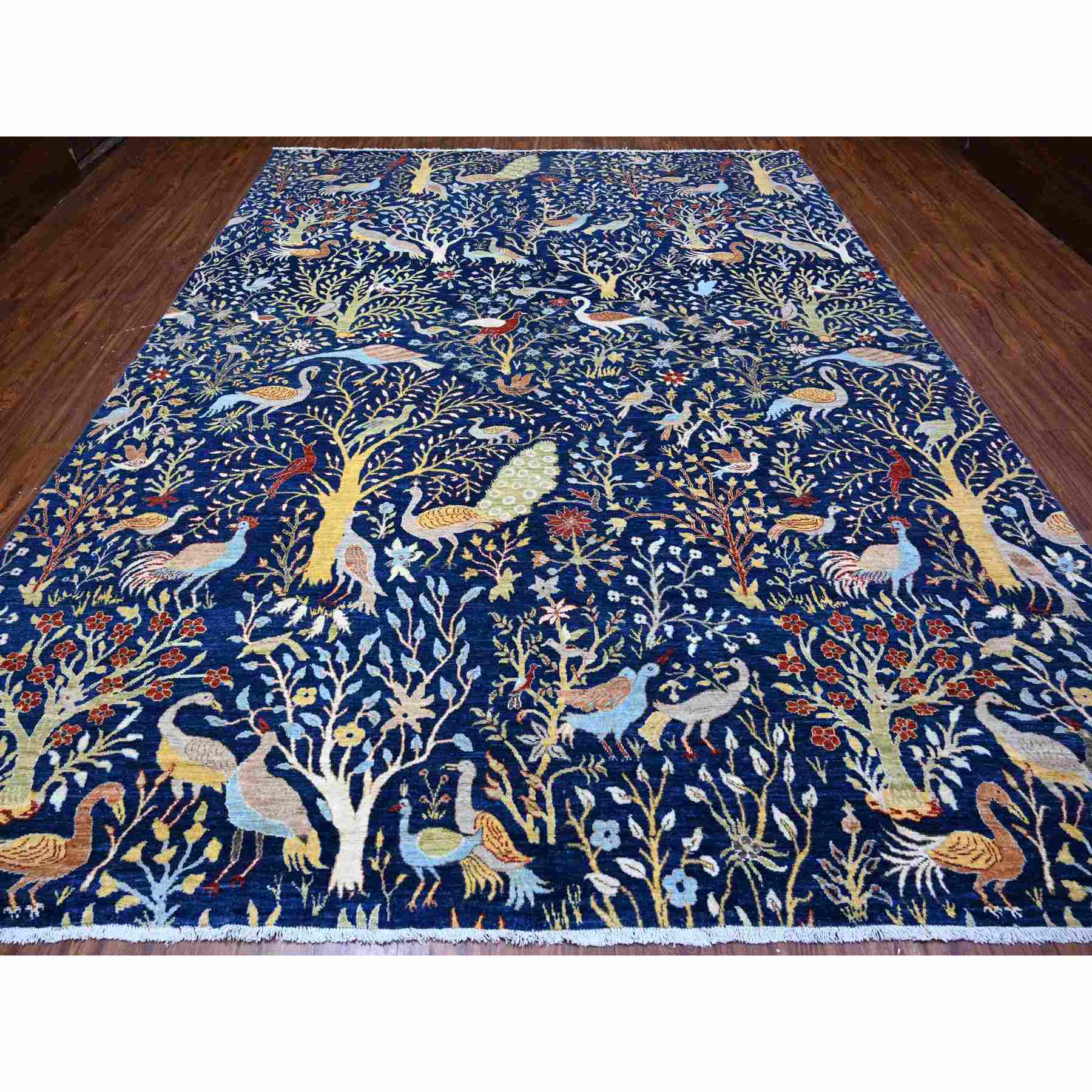 Oushak-And-Peshawar-Hand-Knotted-Rug-441545