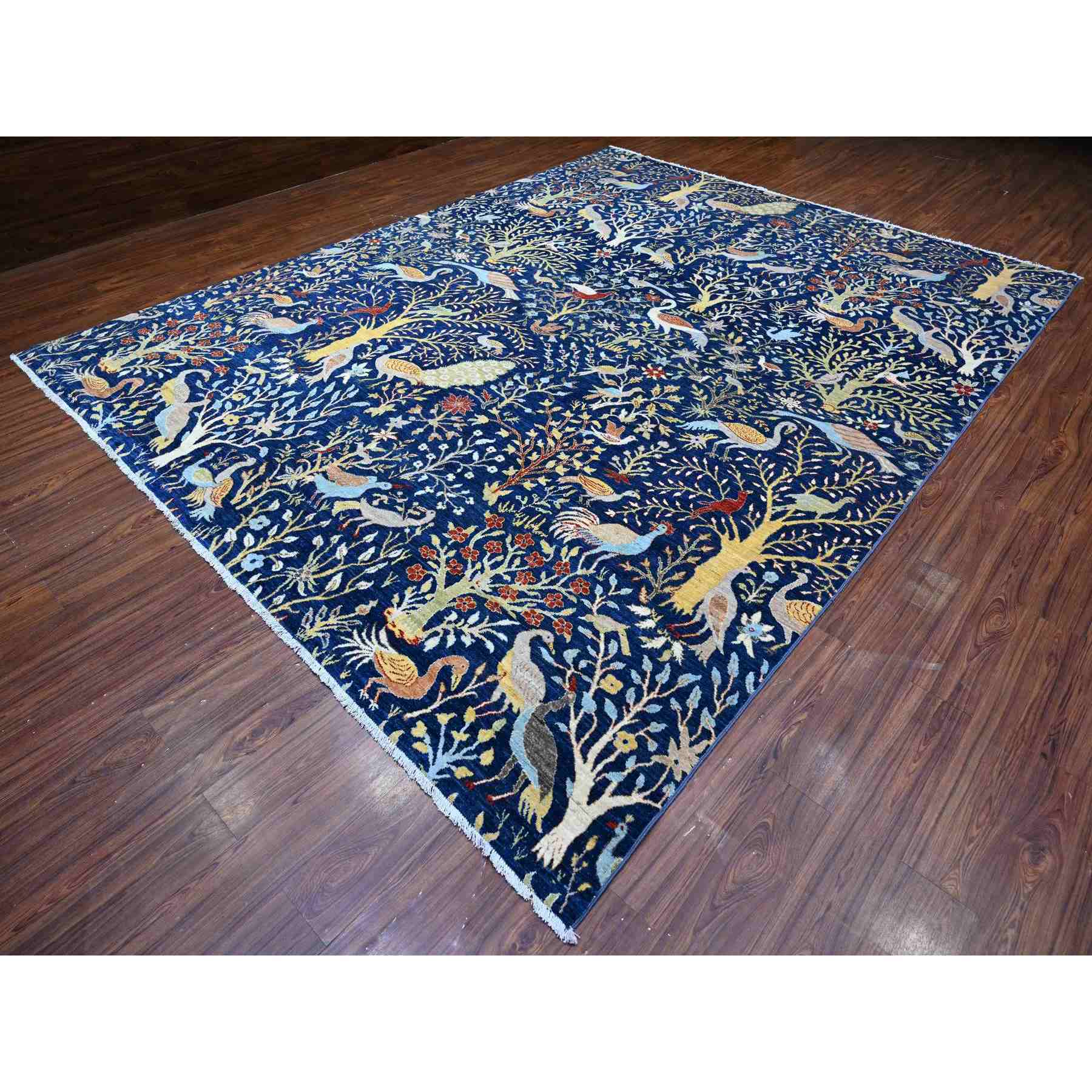 Oushak-And-Peshawar-Hand-Knotted-Rug-441545