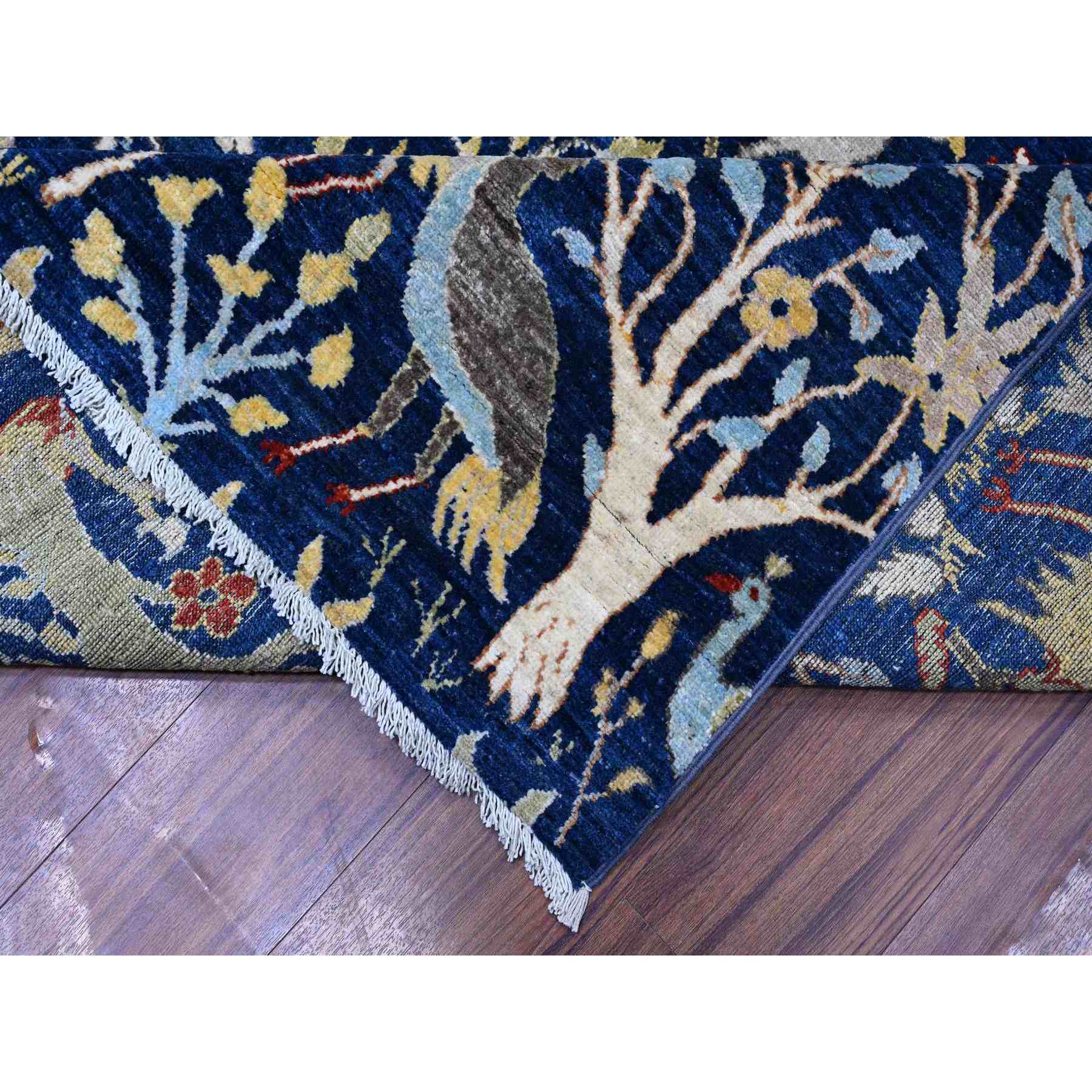 Oushak-And-Peshawar-Hand-Knotted-Rug-441545