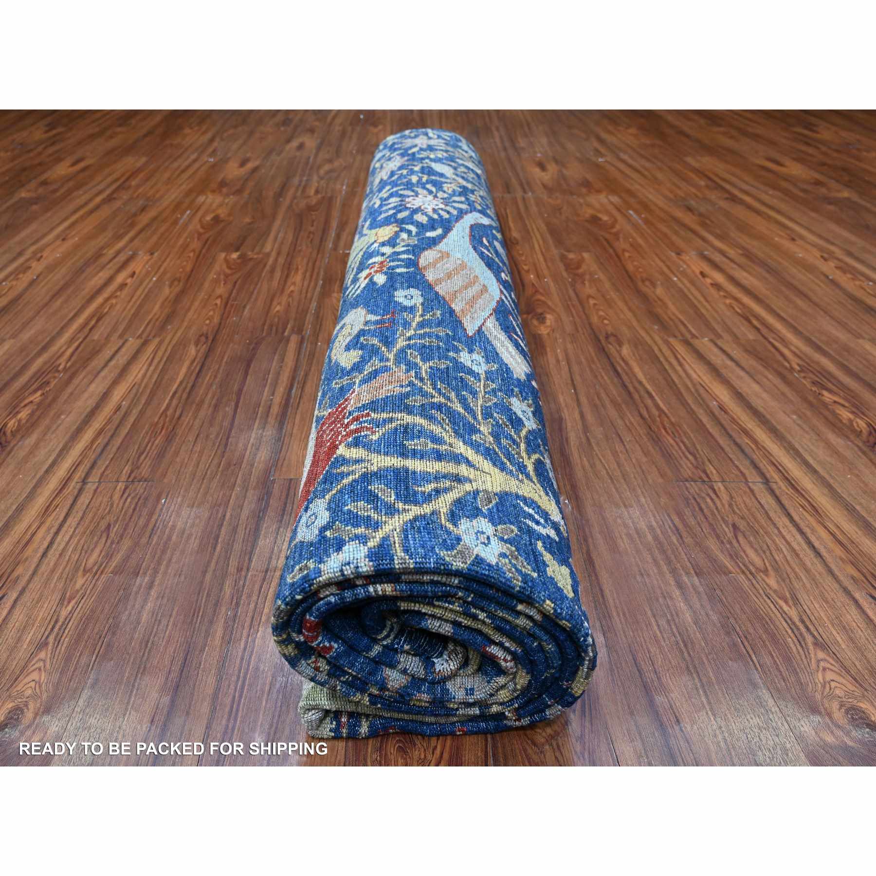 Oushak-And-Peshawar-Hand-Knotted-Rug-441545