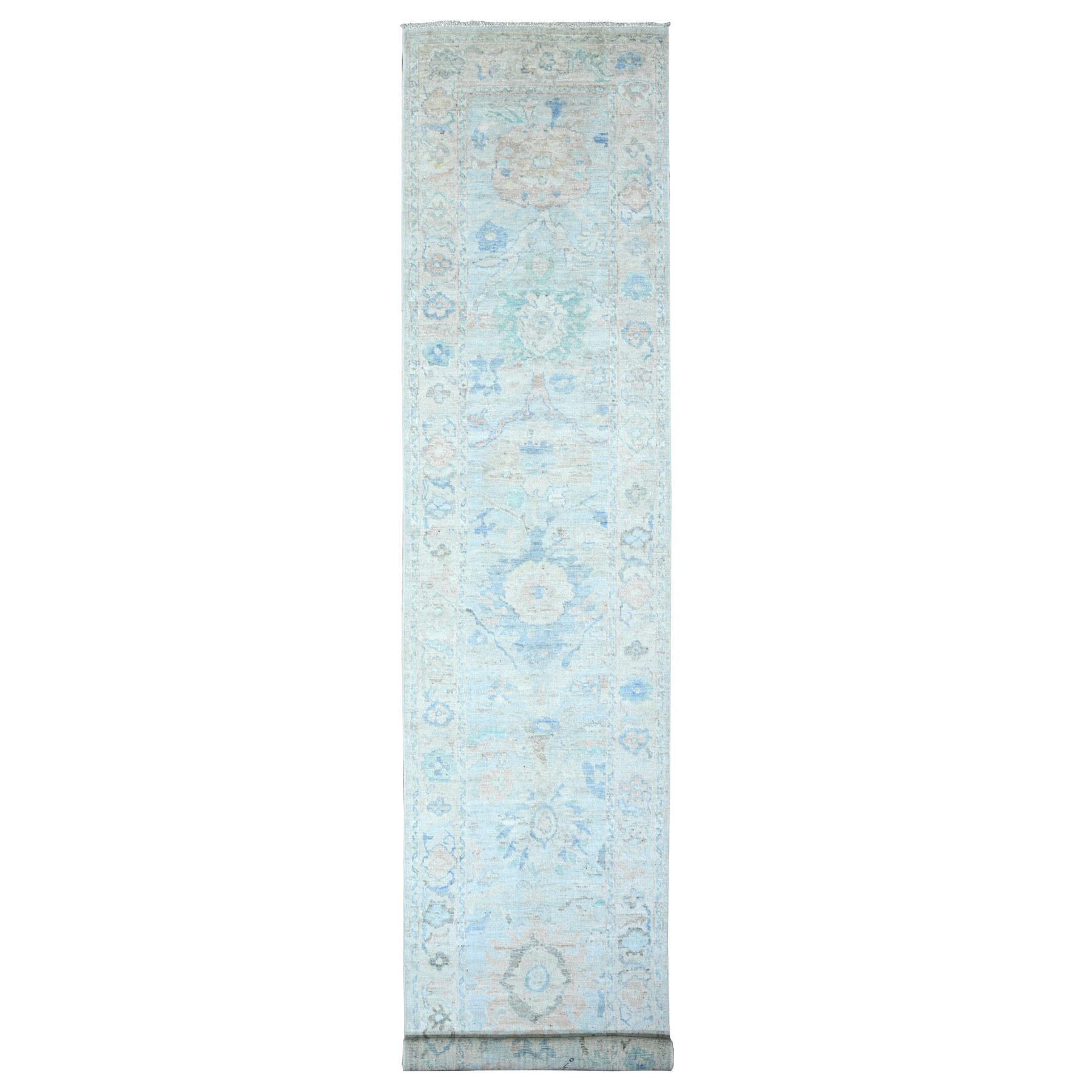 Oushak-And-Peshawar-Hand-Knotted-Rug-441735