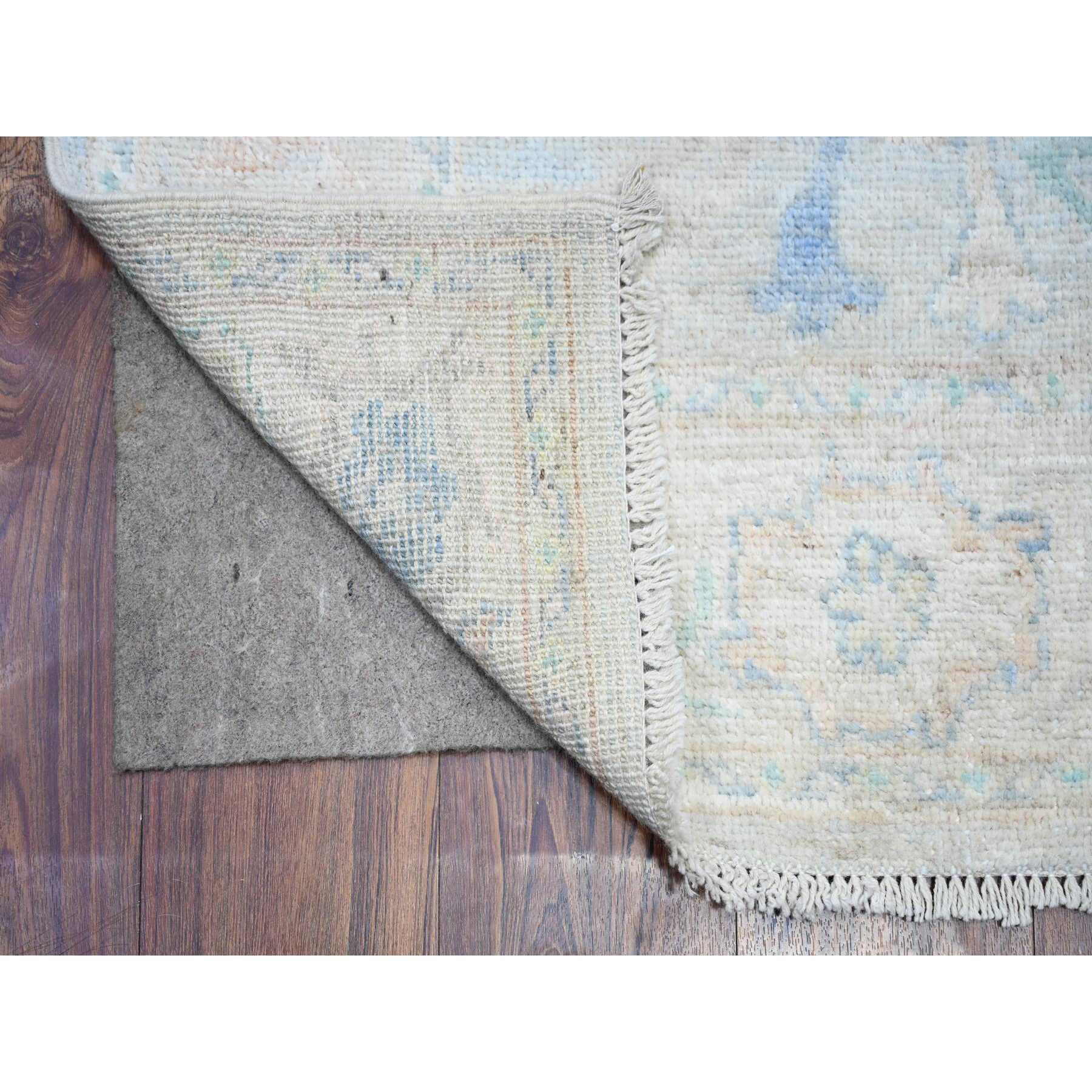 Oushak-And-Peshawar-Hand-Knotted-Rug-441735