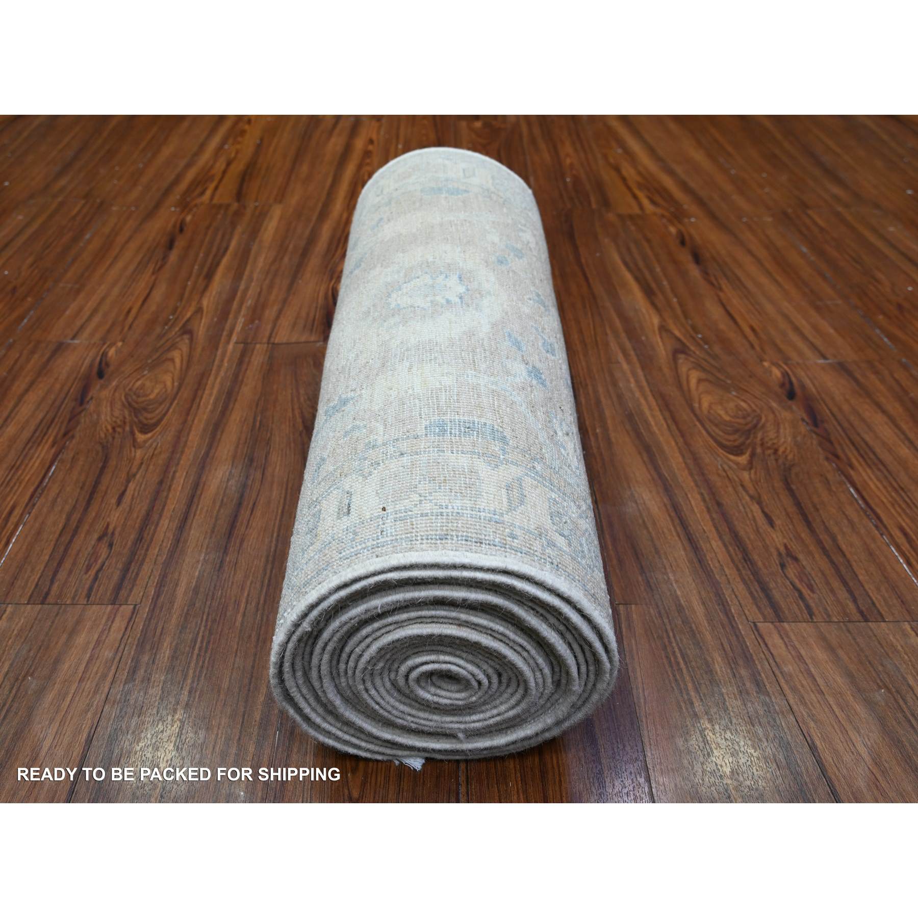Oushak-And-Peshawar-Hand-Knotted-Rug-441795