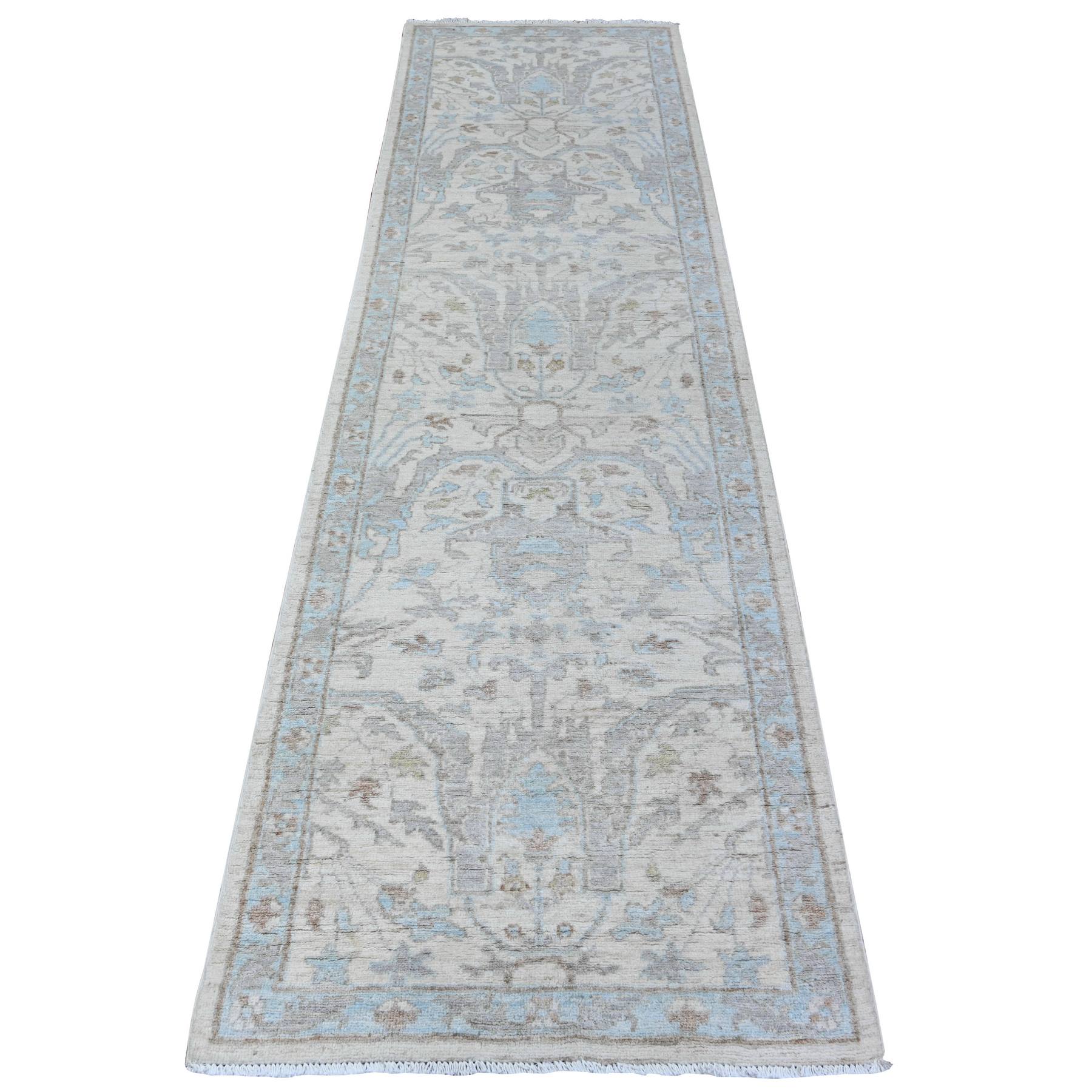 Oushak-And-Peshawar-Hand-Knotted-Rug-441800