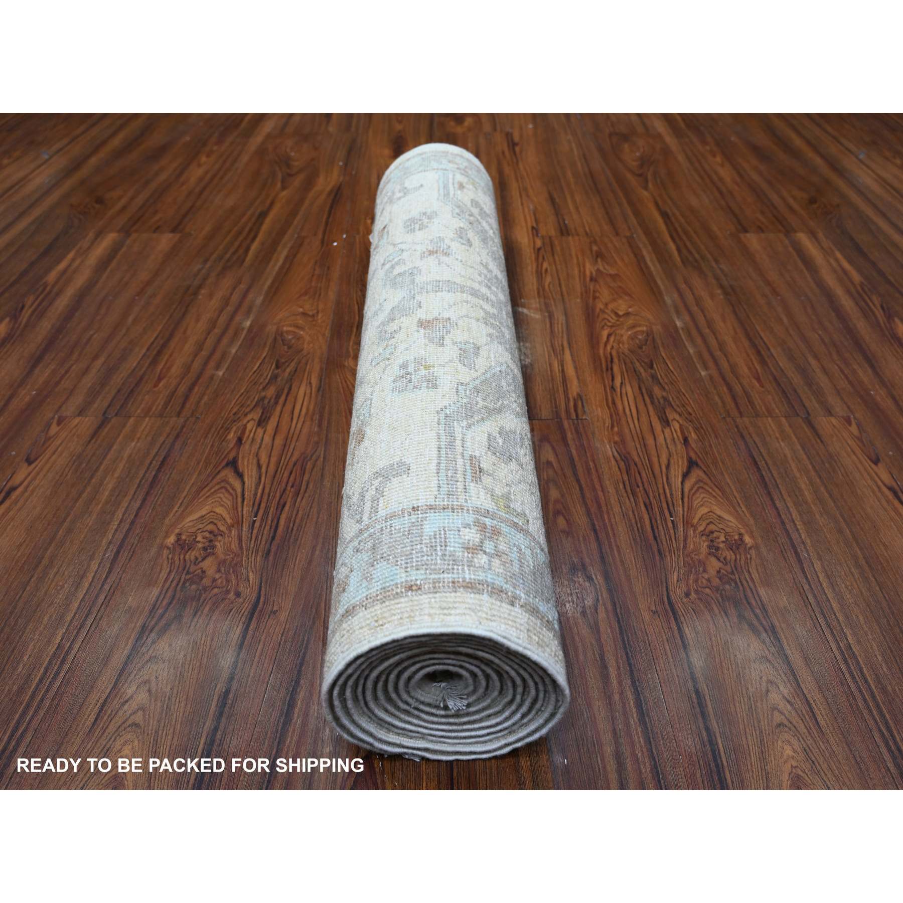 Oushak-And-Peshawar-Hand-Knotted-Rug-441800