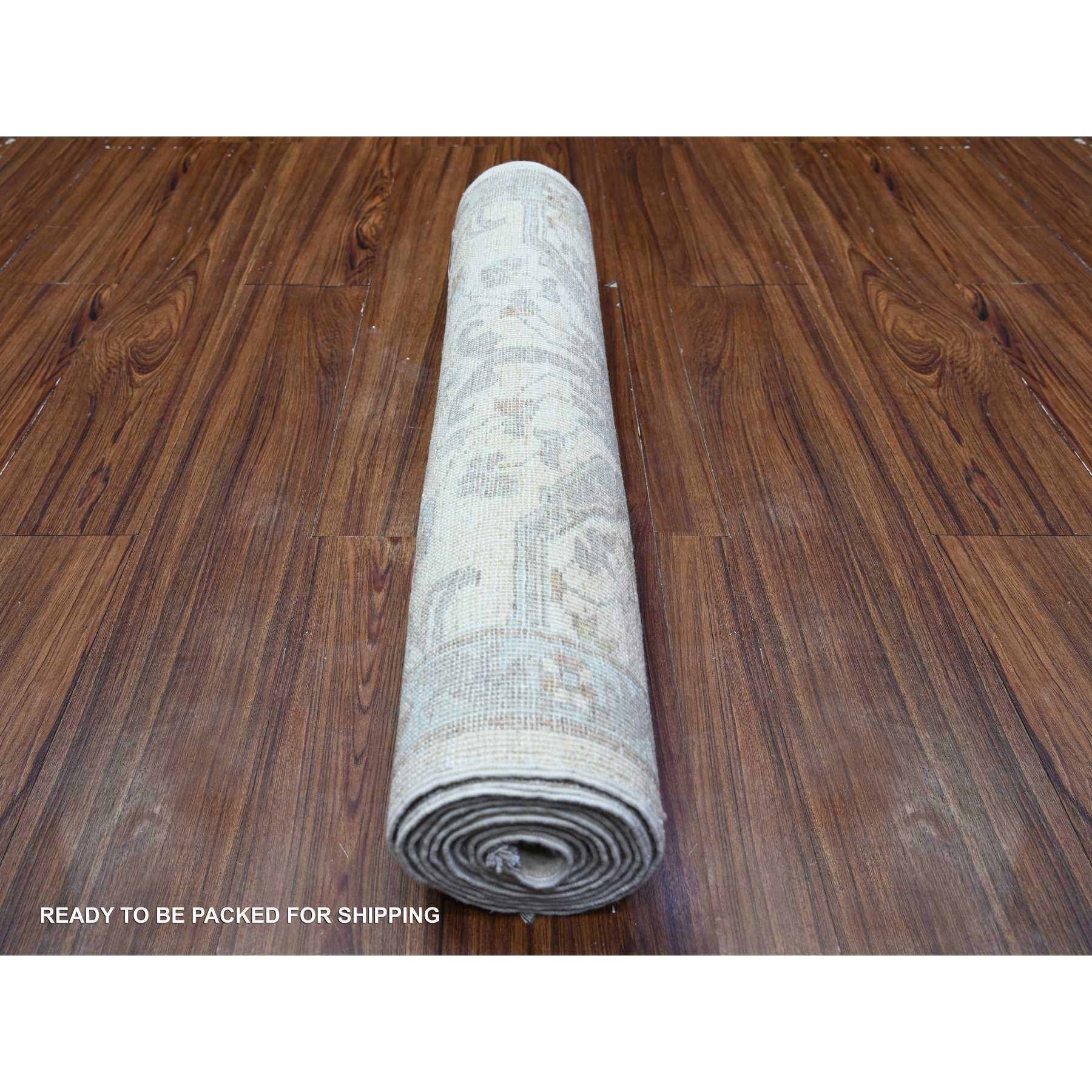 Oushak-And-Peshawar-Hand-Knotted-Rug-441820